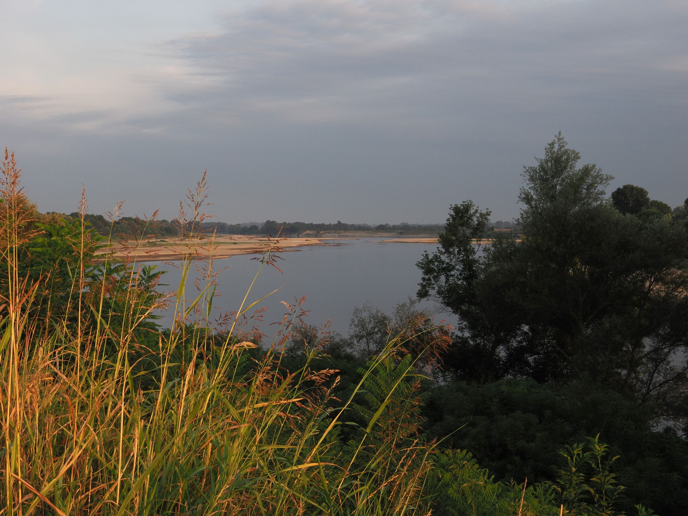 Lungo la Ciclostrada Vento da Torino a Venezia, il Po