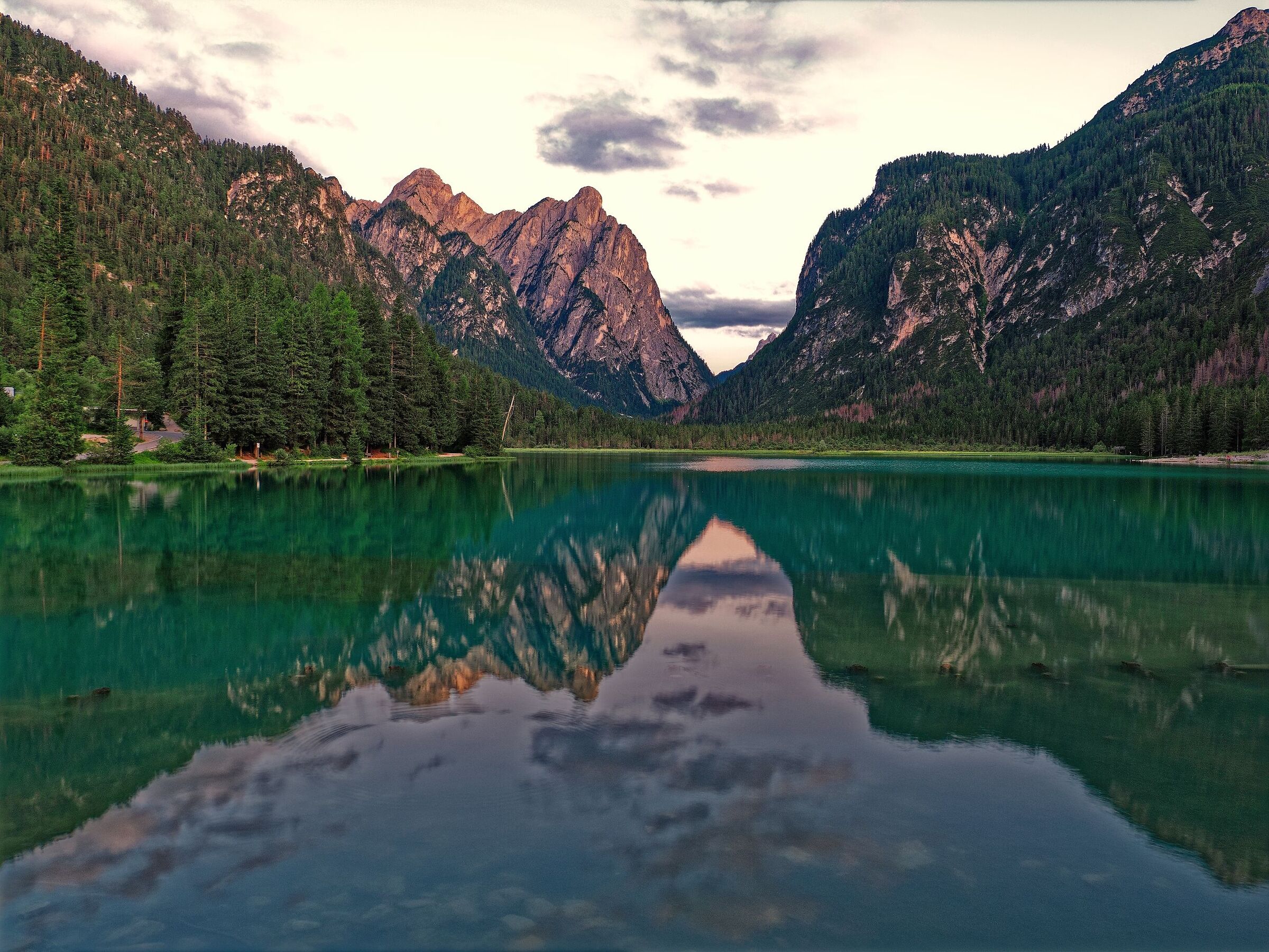 Sunset at Lake Dobbiaco