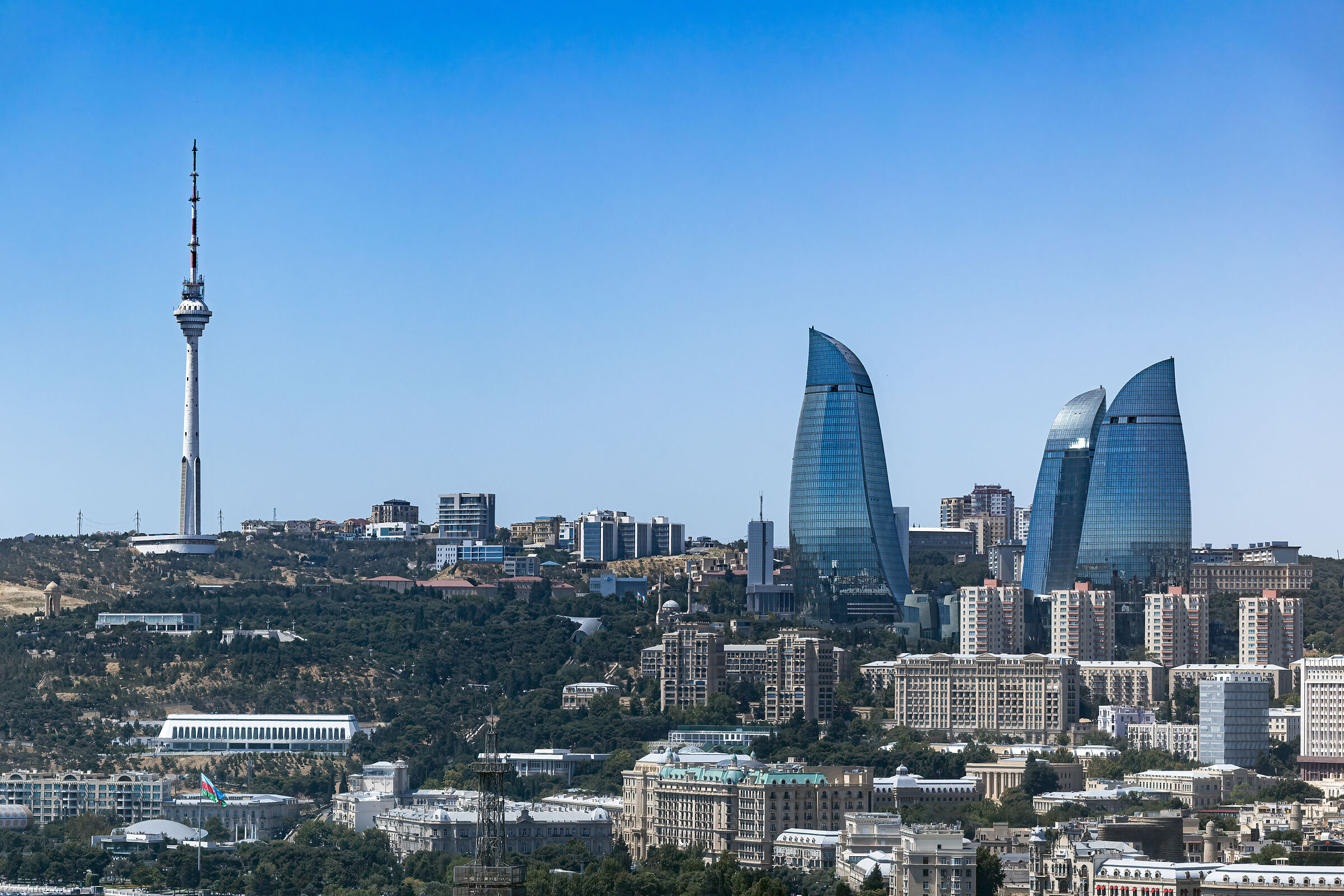 View of Baku from my hotel room
