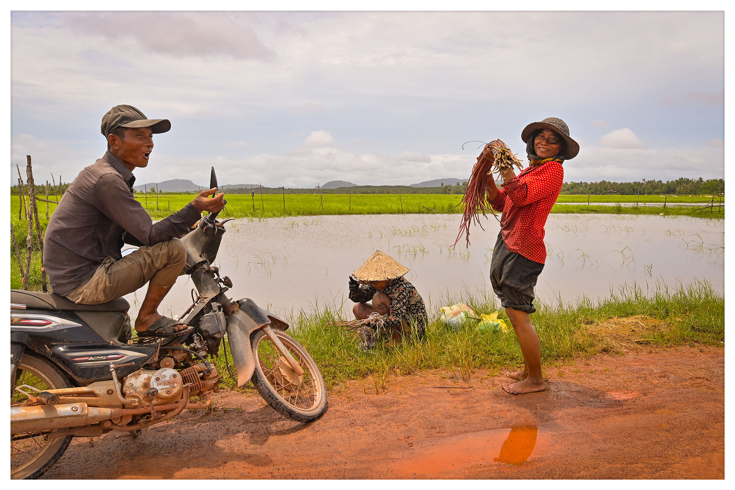 Joy in the rice fields