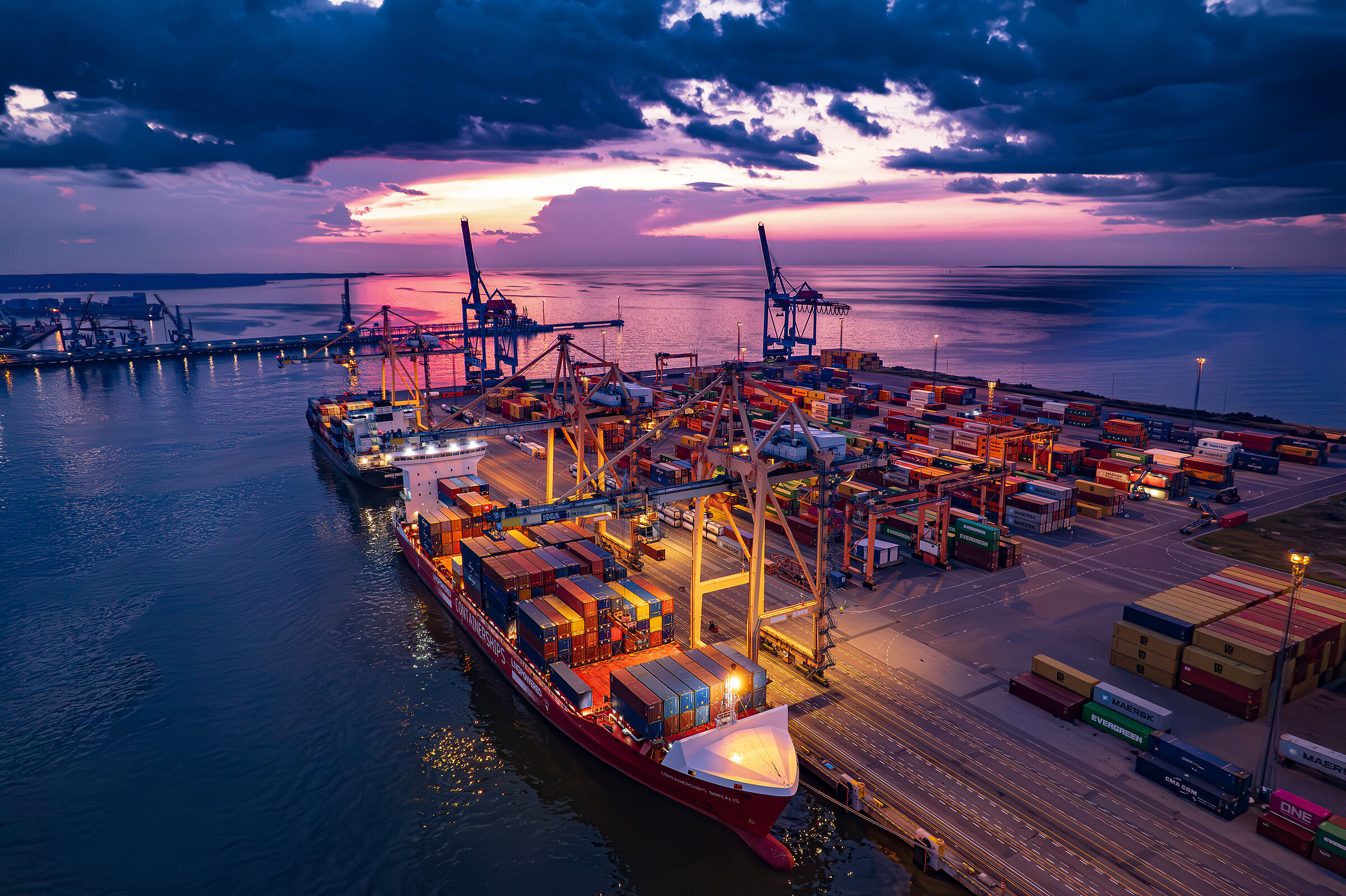 Port of Muuga. Estonia