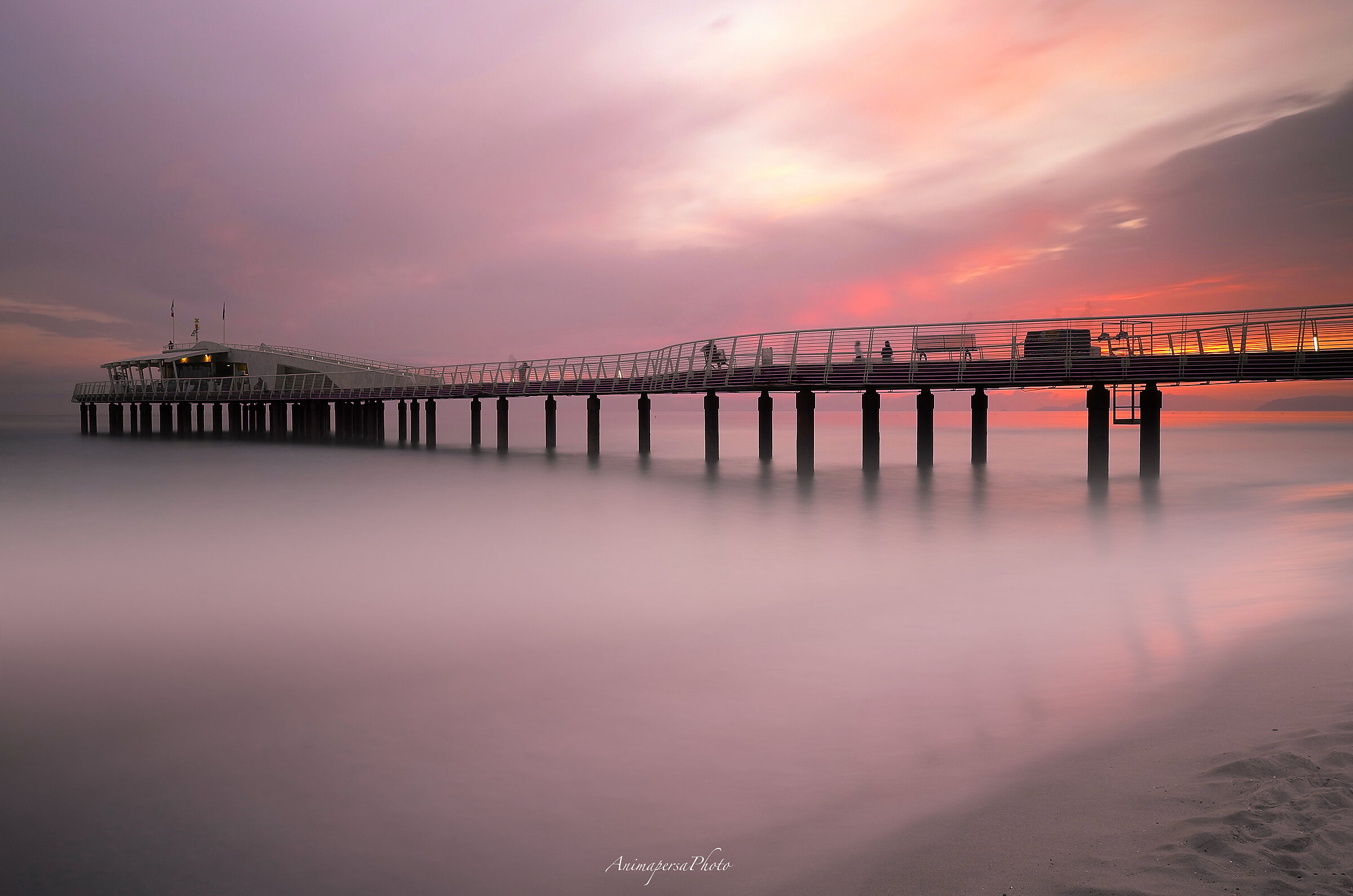 Lido di Camaiore, the pier.