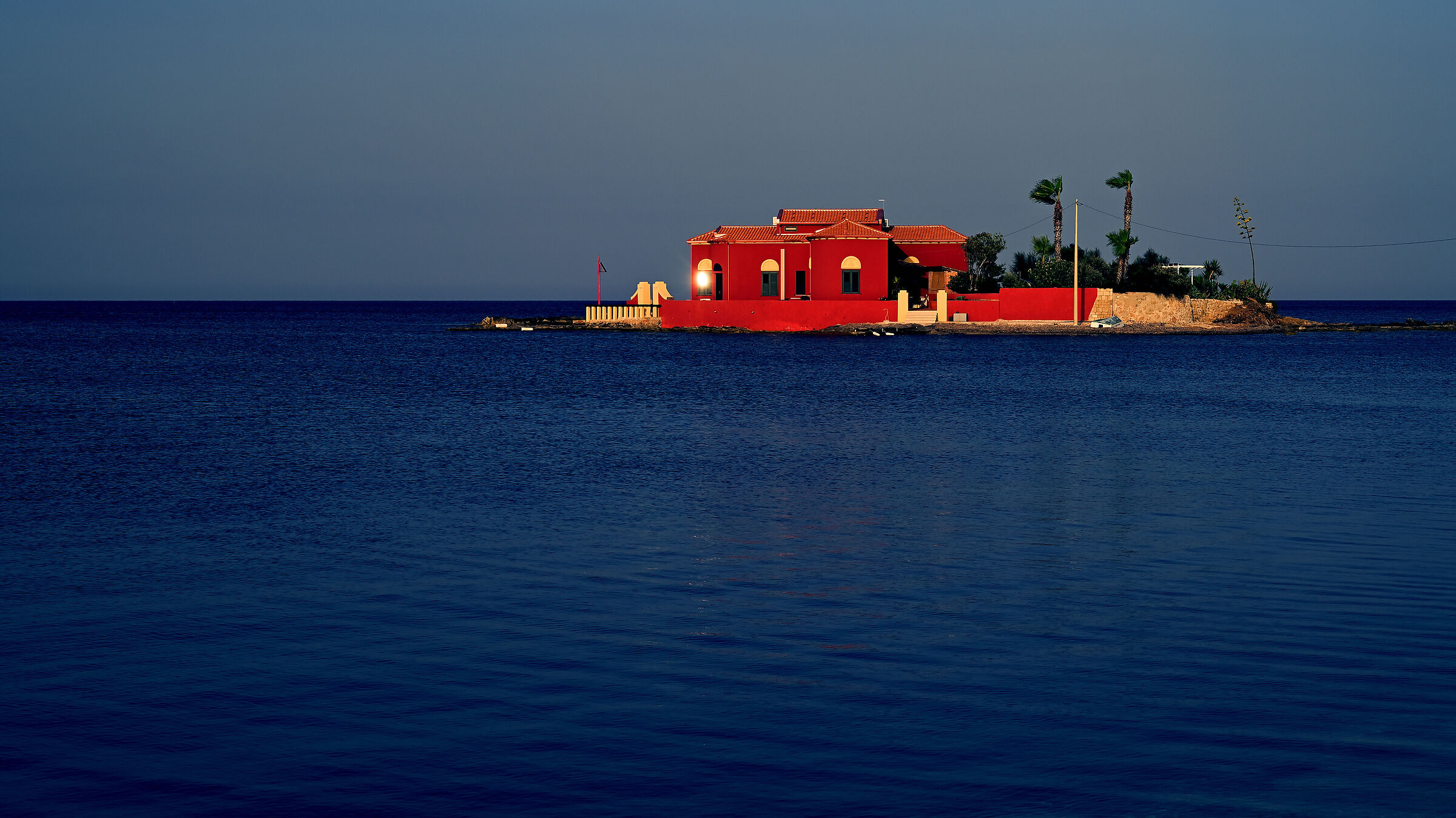Isolotto Brancati quasi al tramonto