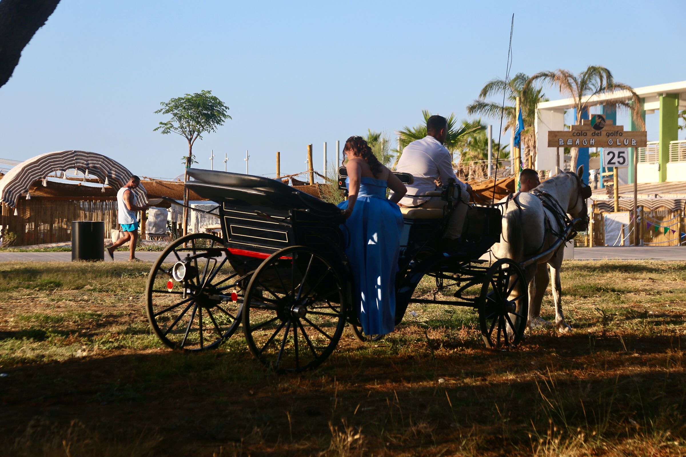 The climb on the carriage