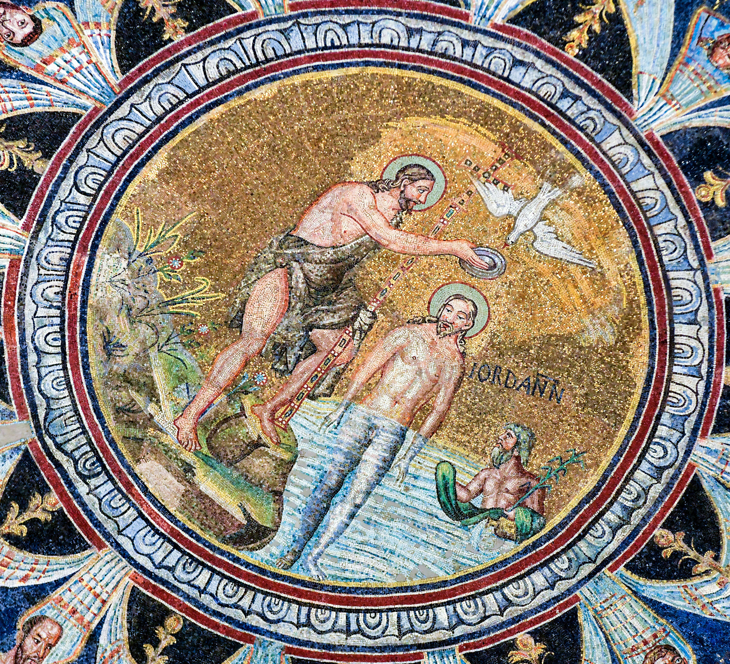 Ravenna-Neonian Baptistery, baptism of Christ