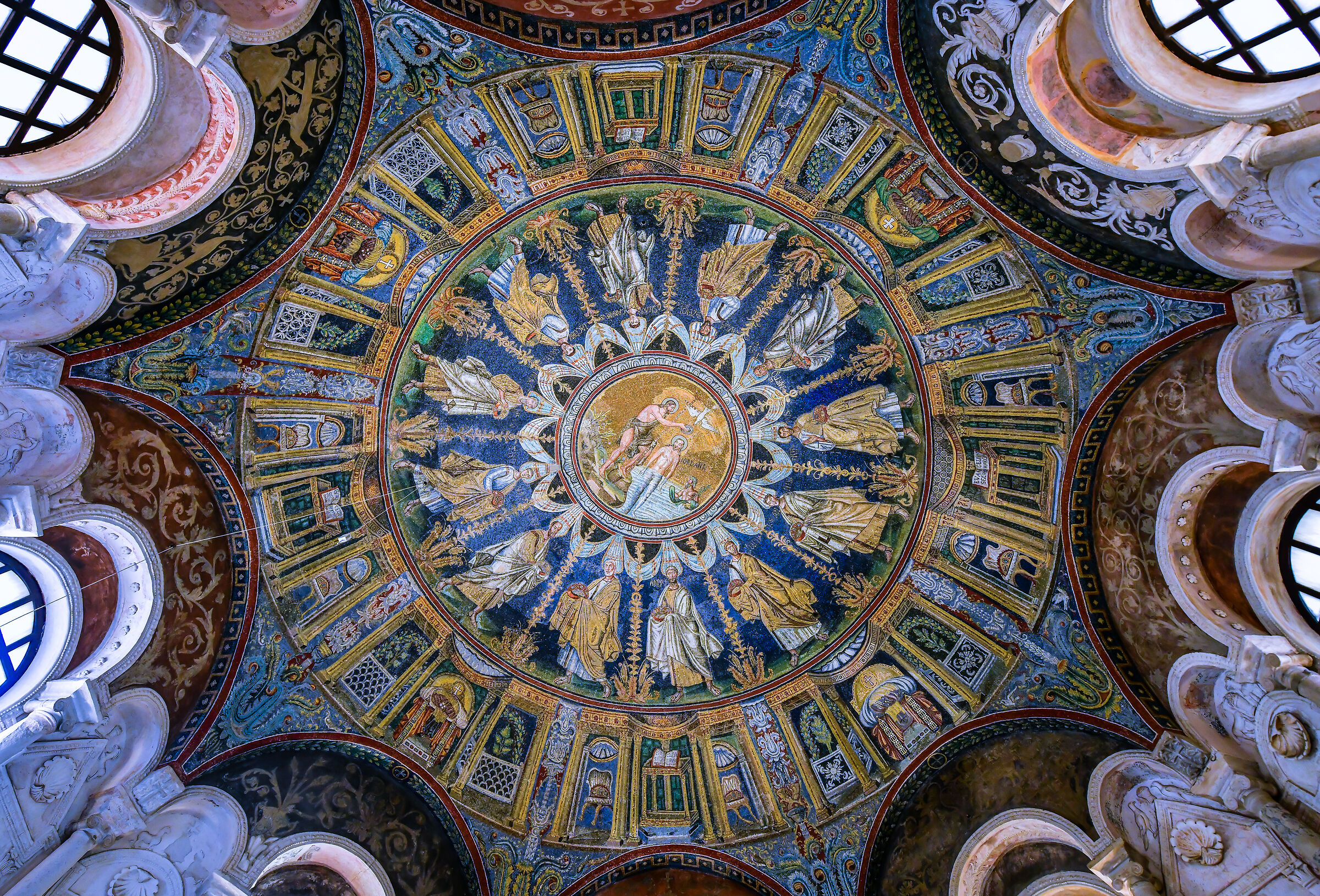 Ravenna-Internal view of the Neonian Baptistery