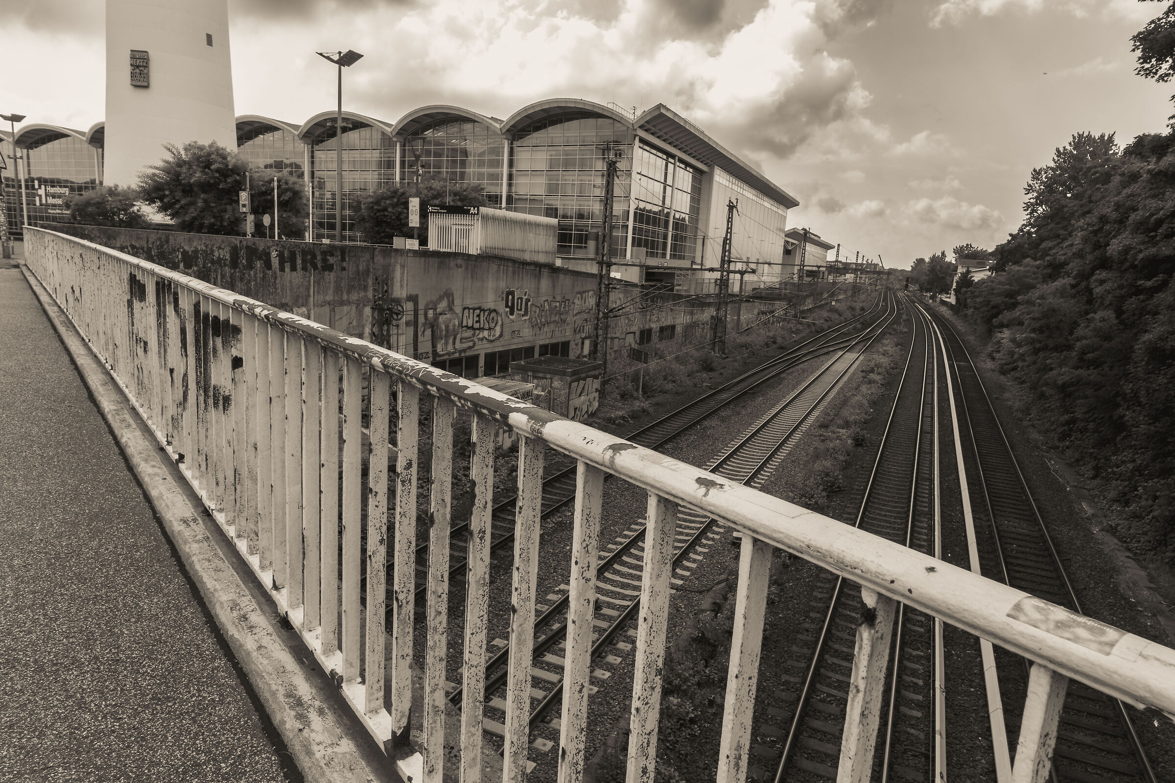 Hamburg - trade fair and railway grounds