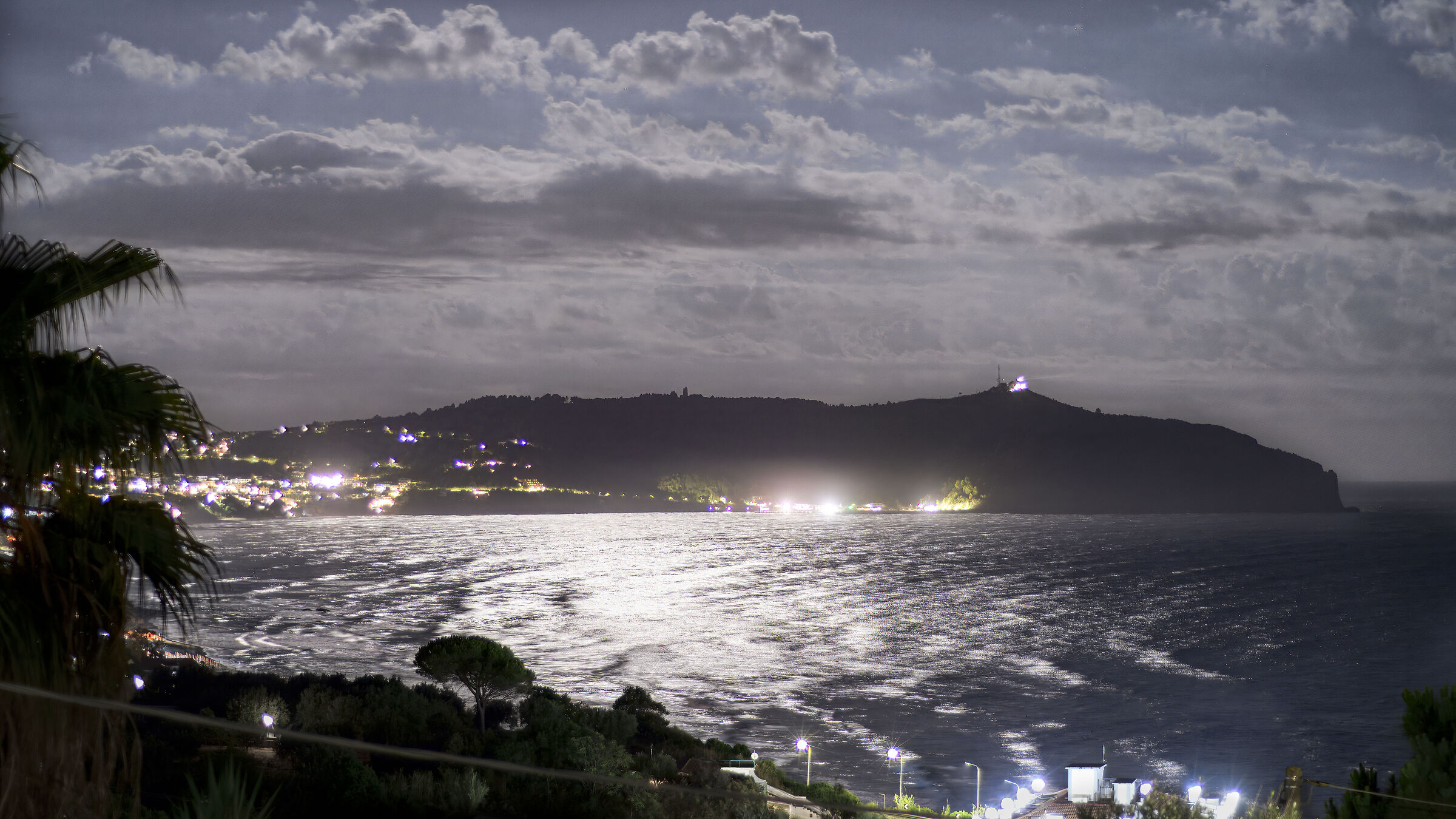 Illuminated by the moon