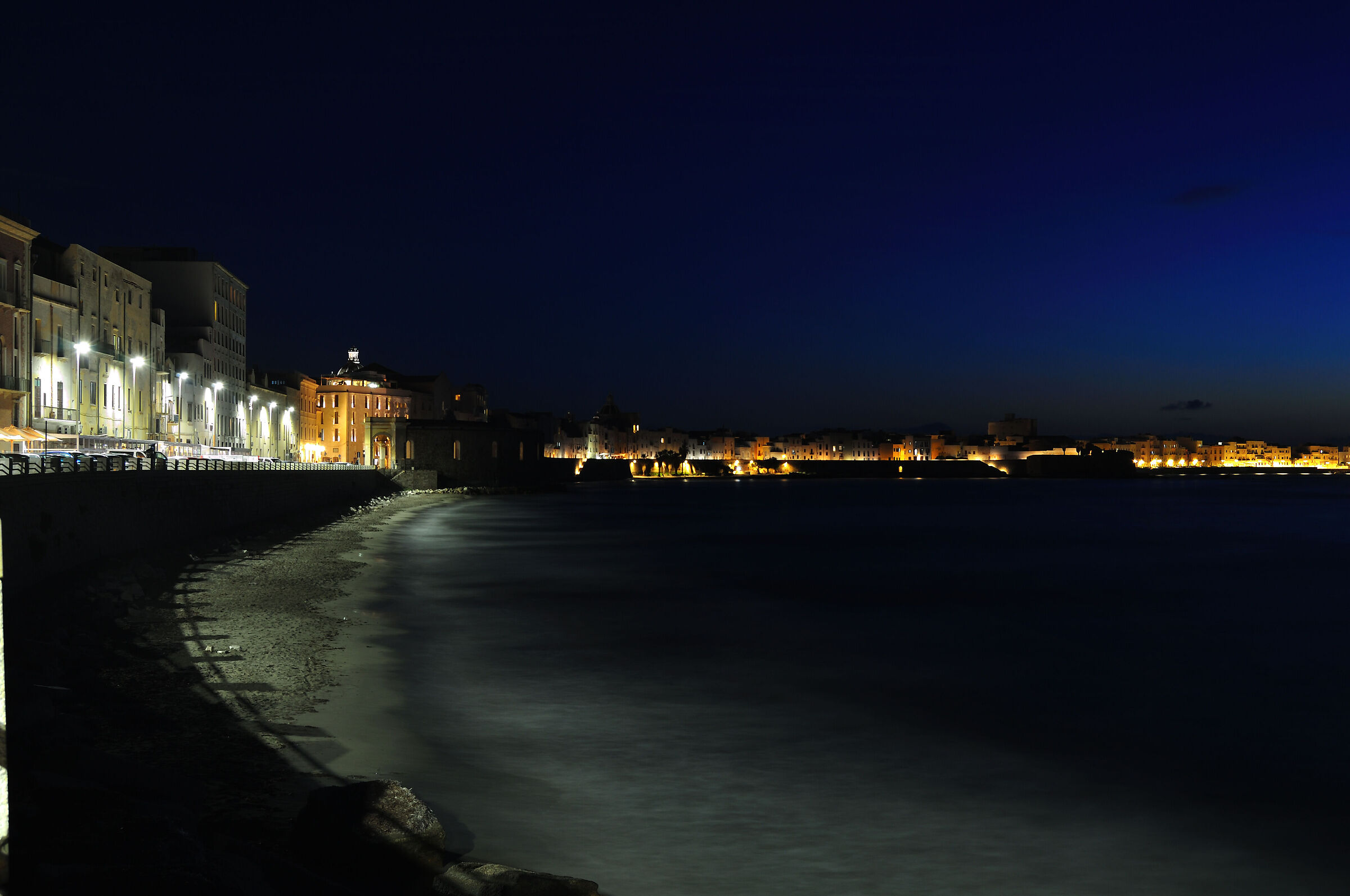 Trapani at night