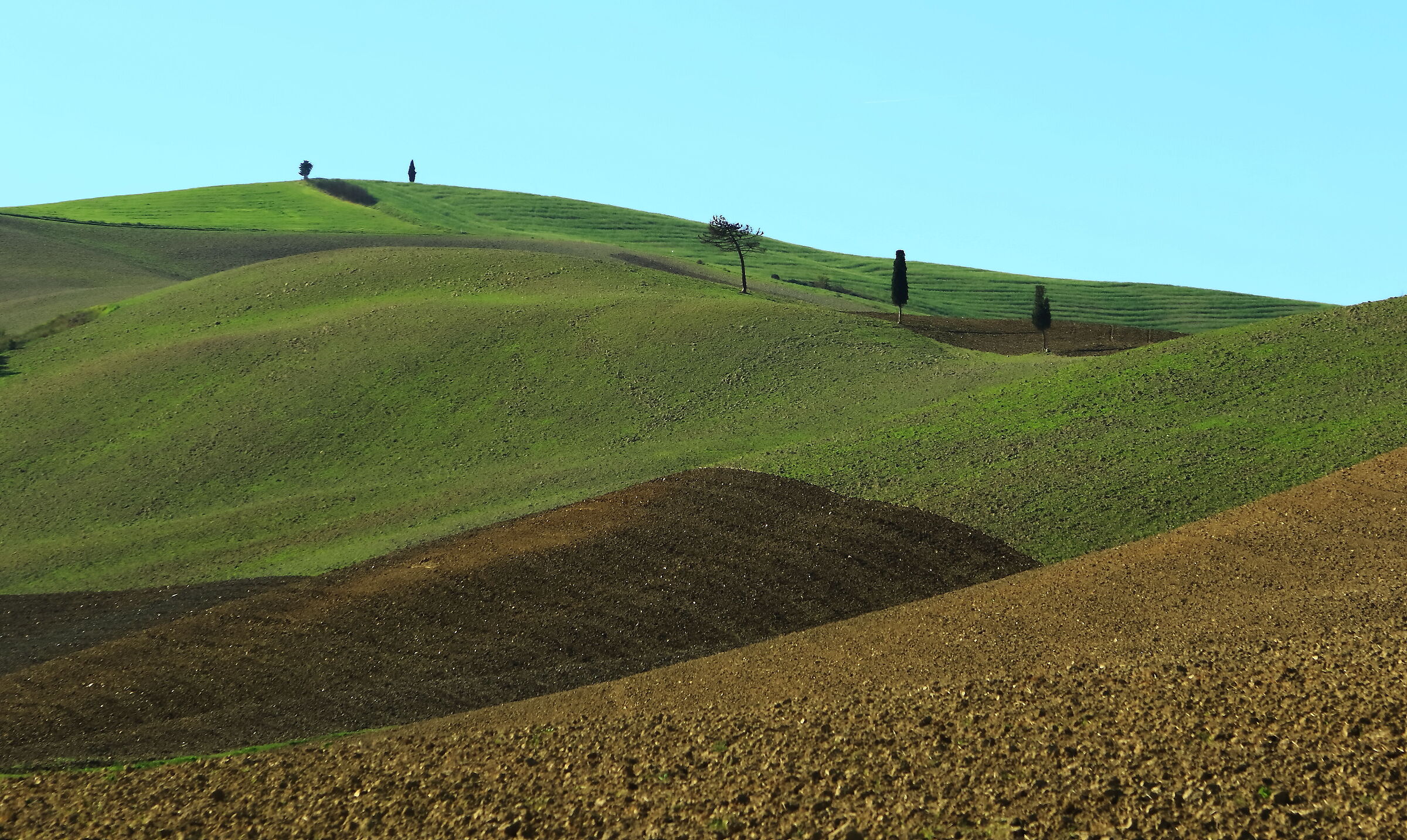 Slopes in Val d'Orcia