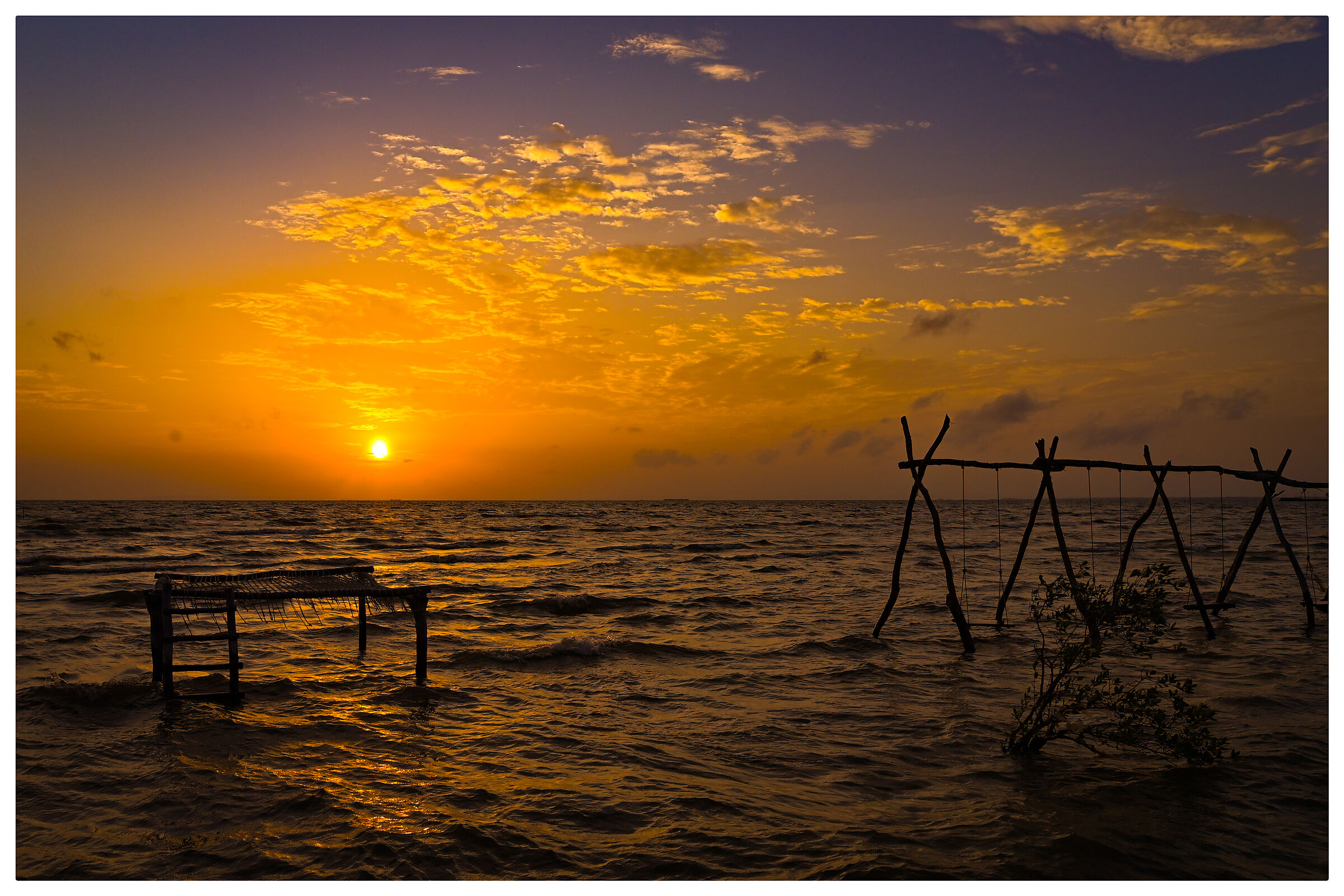 Tramonto al nostro villaggio