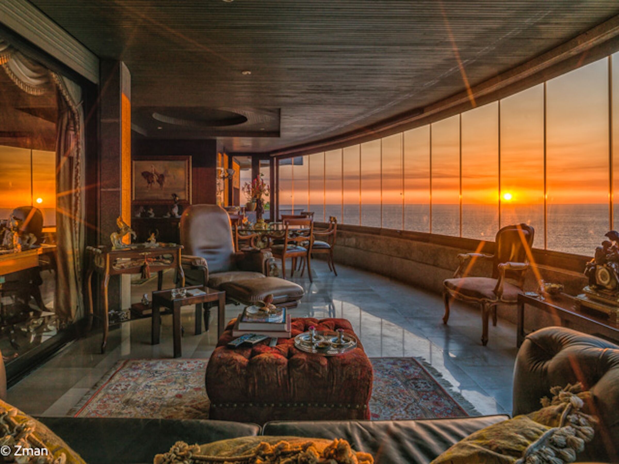 Il tramonto e il balcone