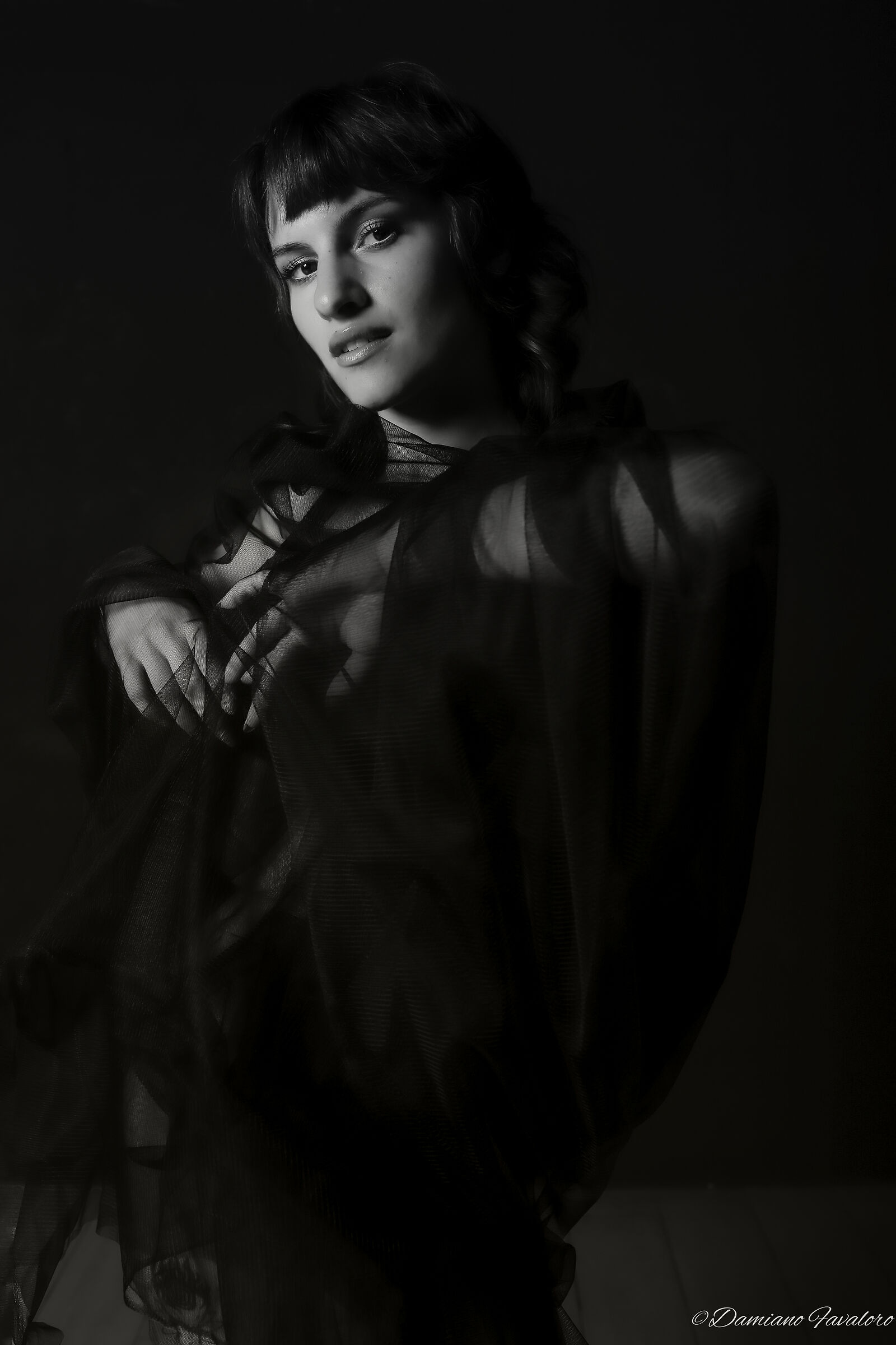 Black and white