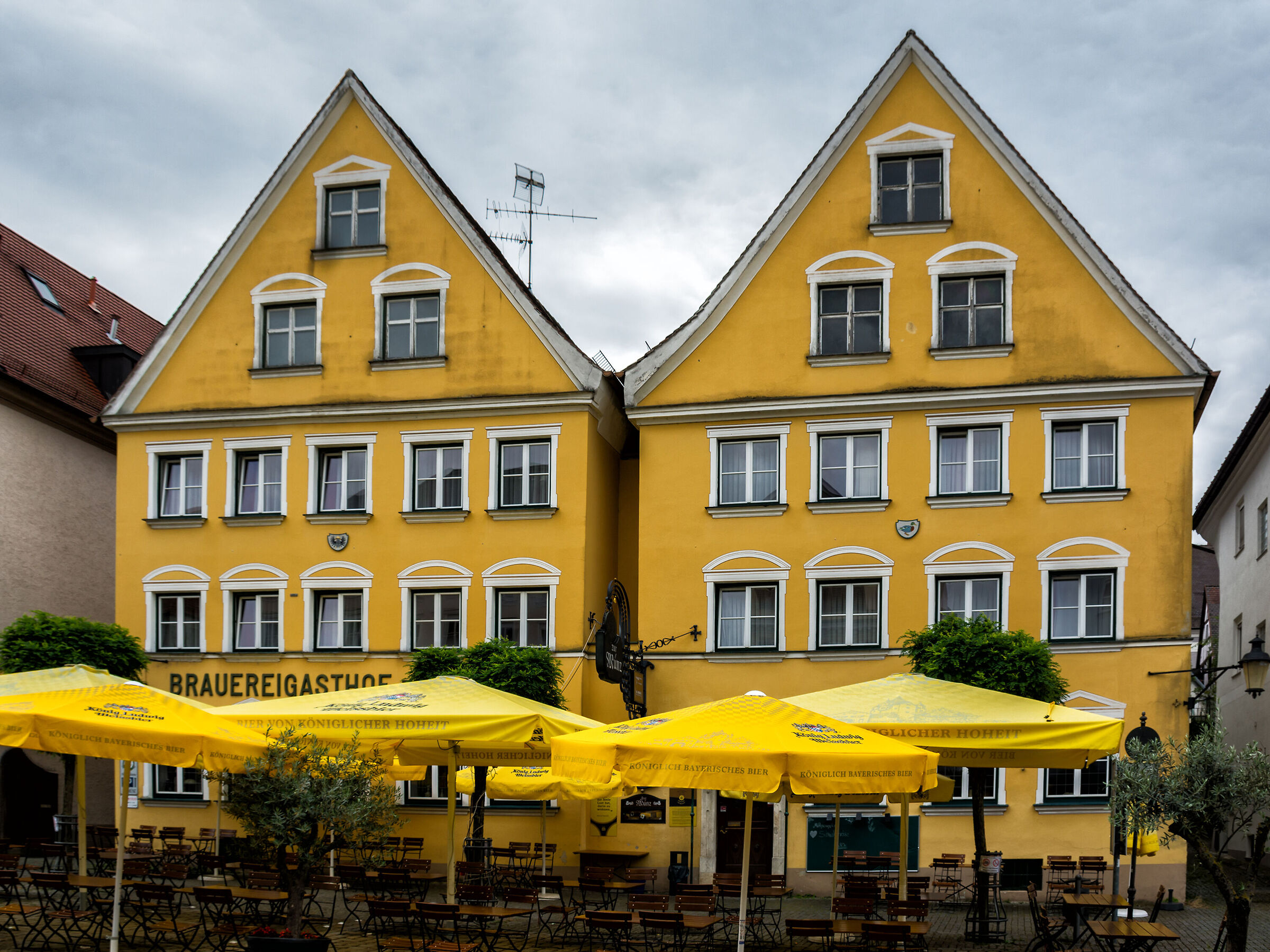 The yellow houses of Gunzburg