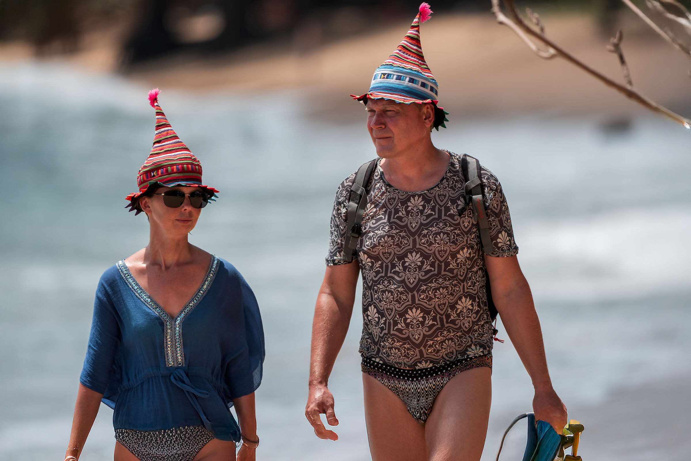 The couple on vacation