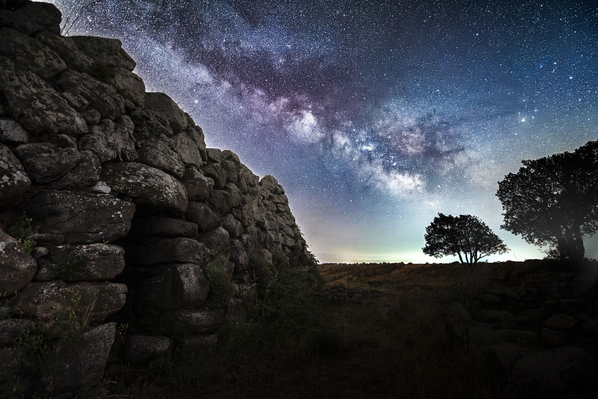 A nuraghe under the stars