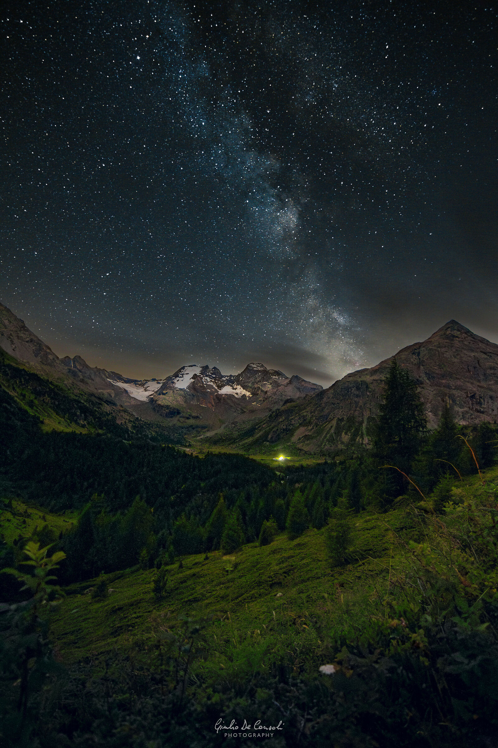 Milky Way above the Val Viola