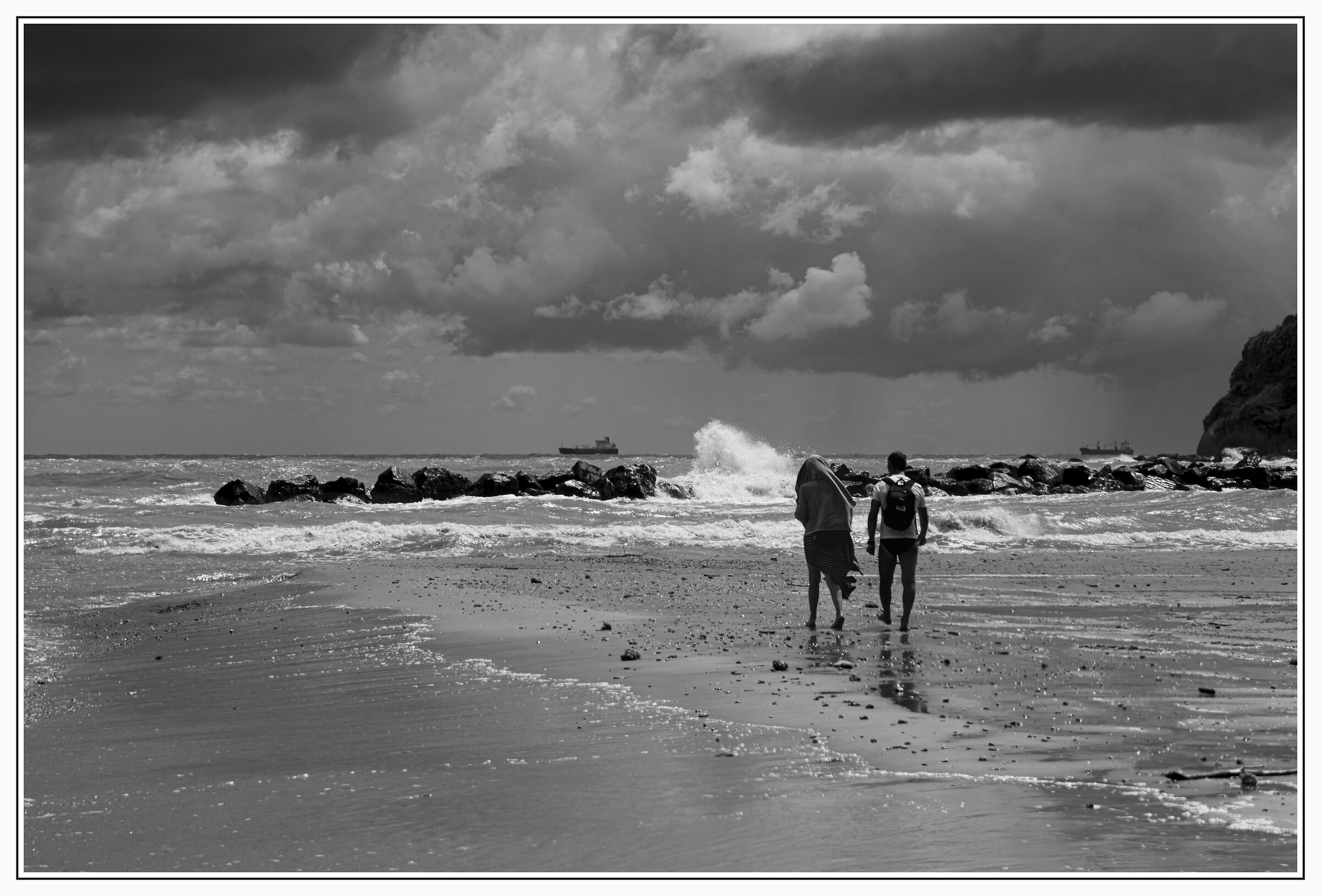A walk before the storm