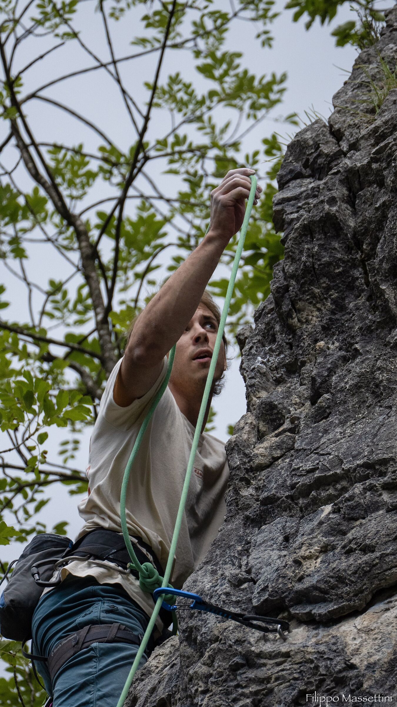 Free climbing in Slovenia