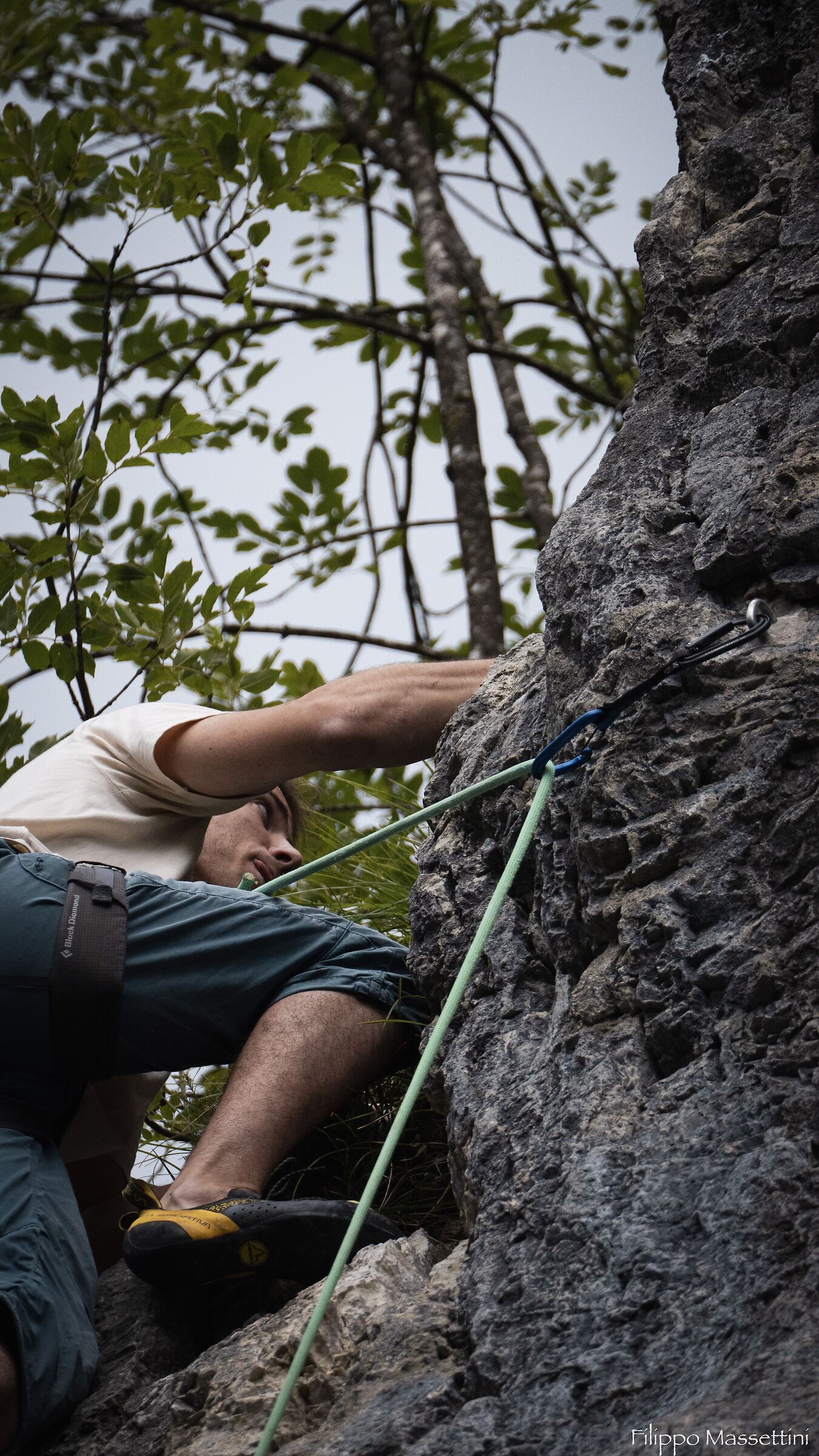 Free climbing in Slovenia