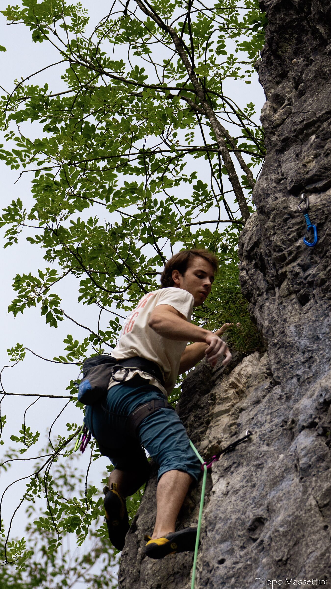 Free climbing in Slovenia