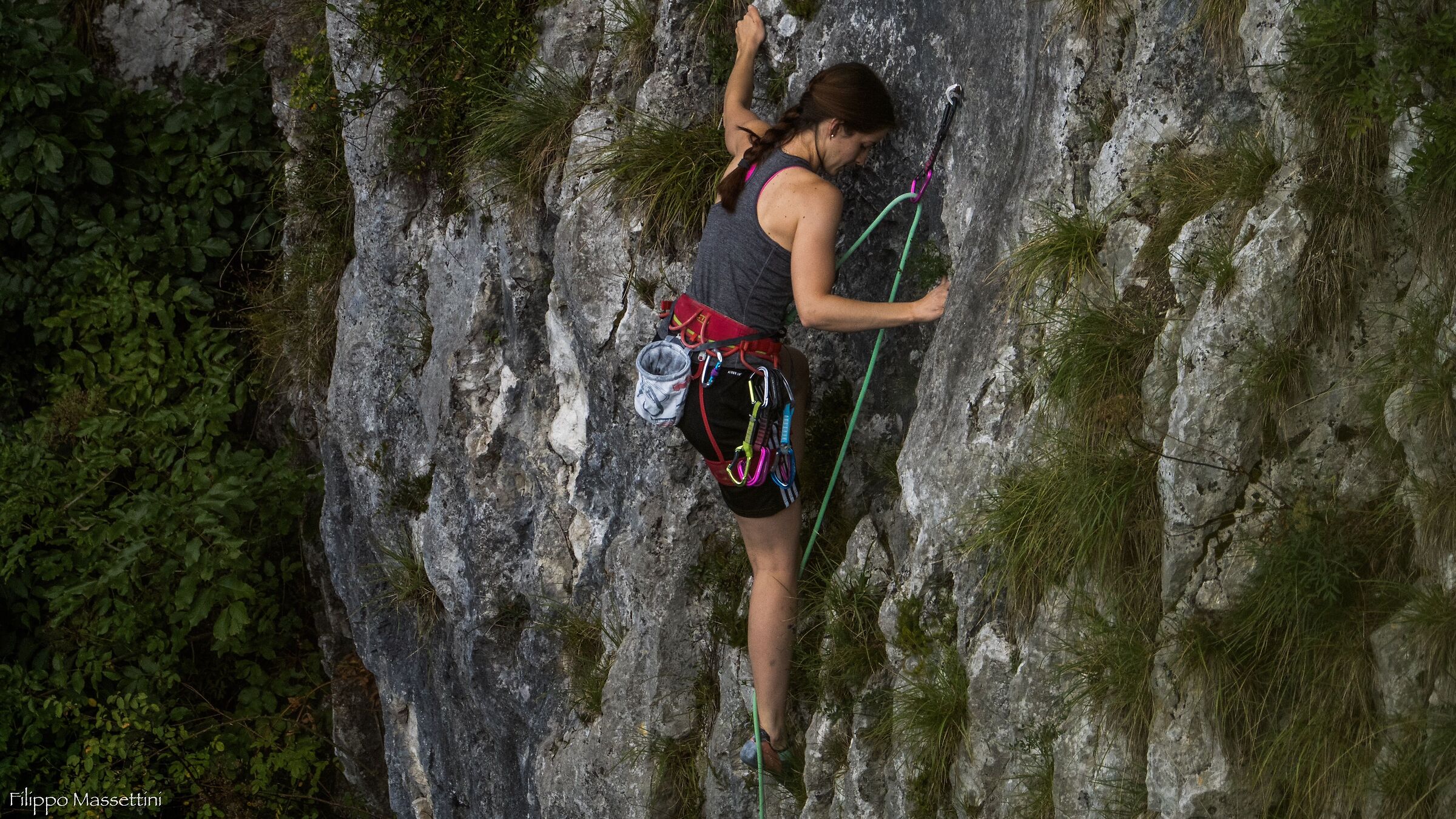 Free climbing in Slovenia