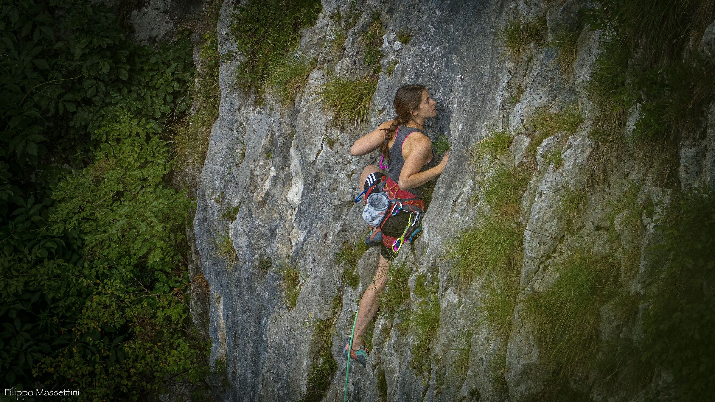 Free climbing in Slovenia