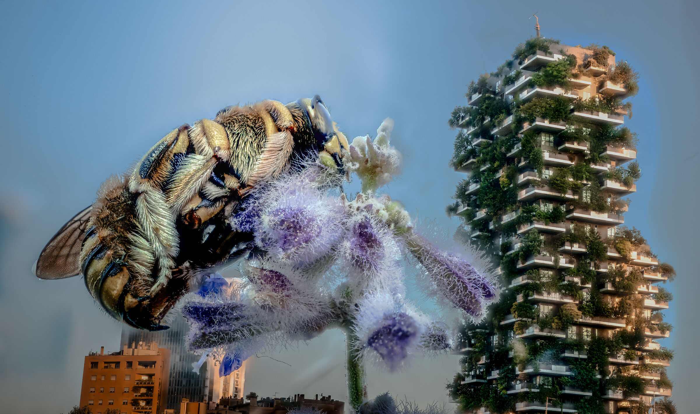 Bee with Vertical Forest