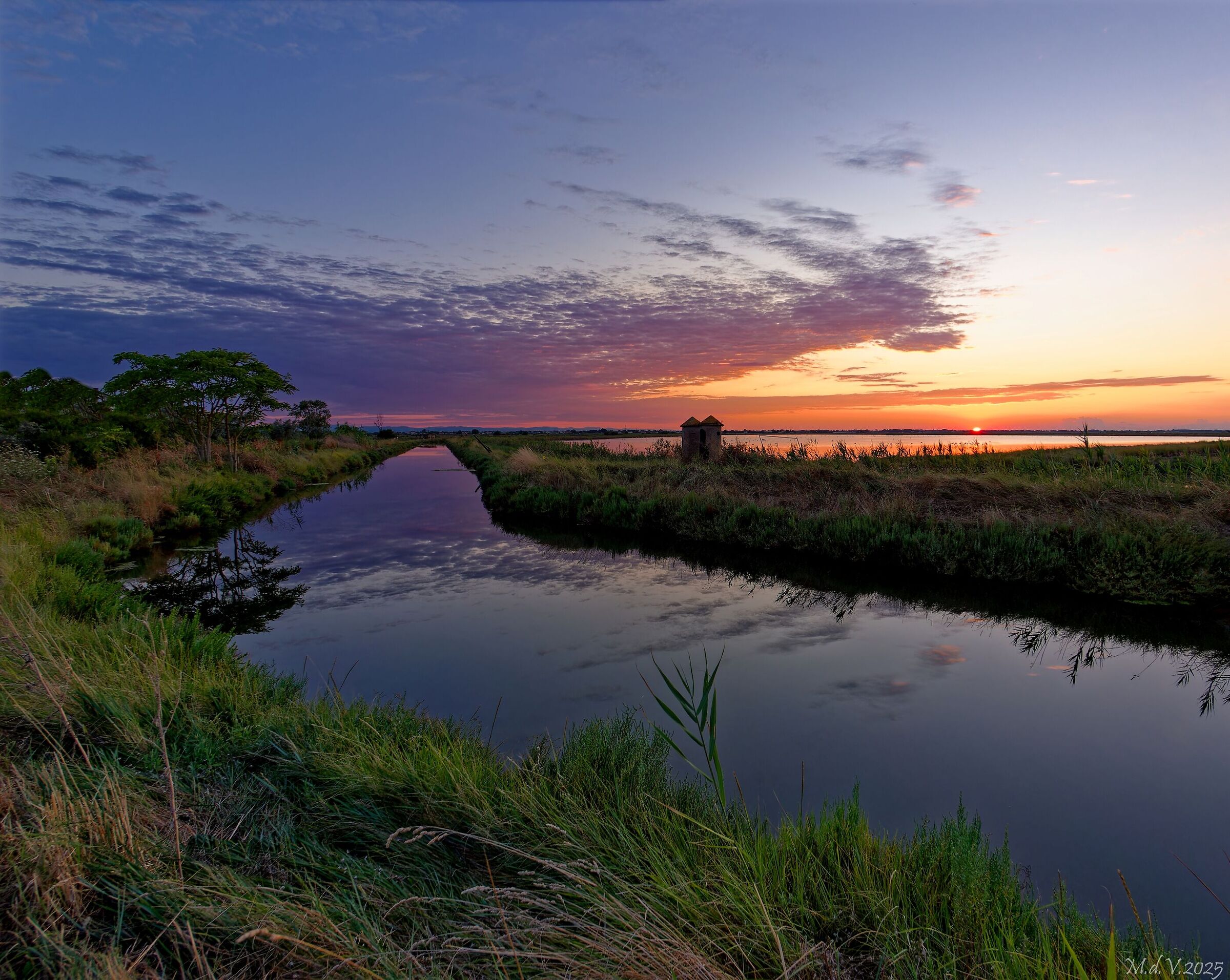 Sunset at the Cervia Salt Pans