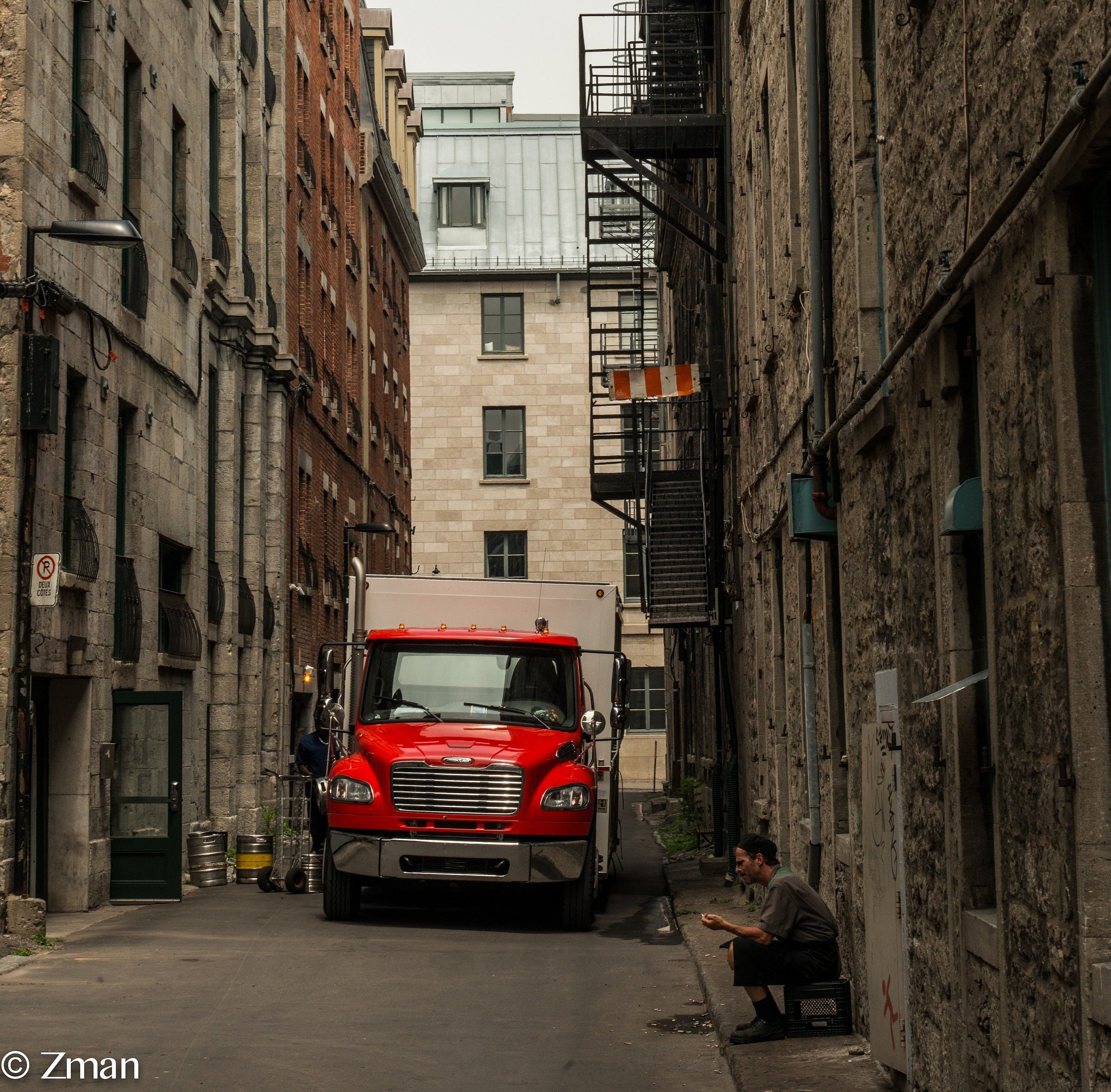 The Red Truck and Driver