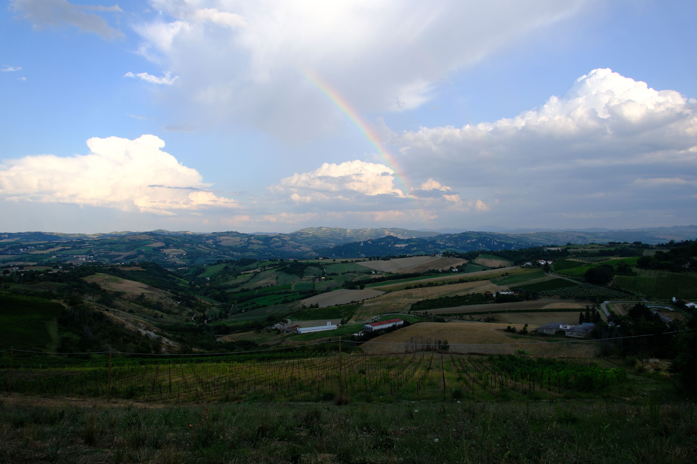 Landscape with rainbow