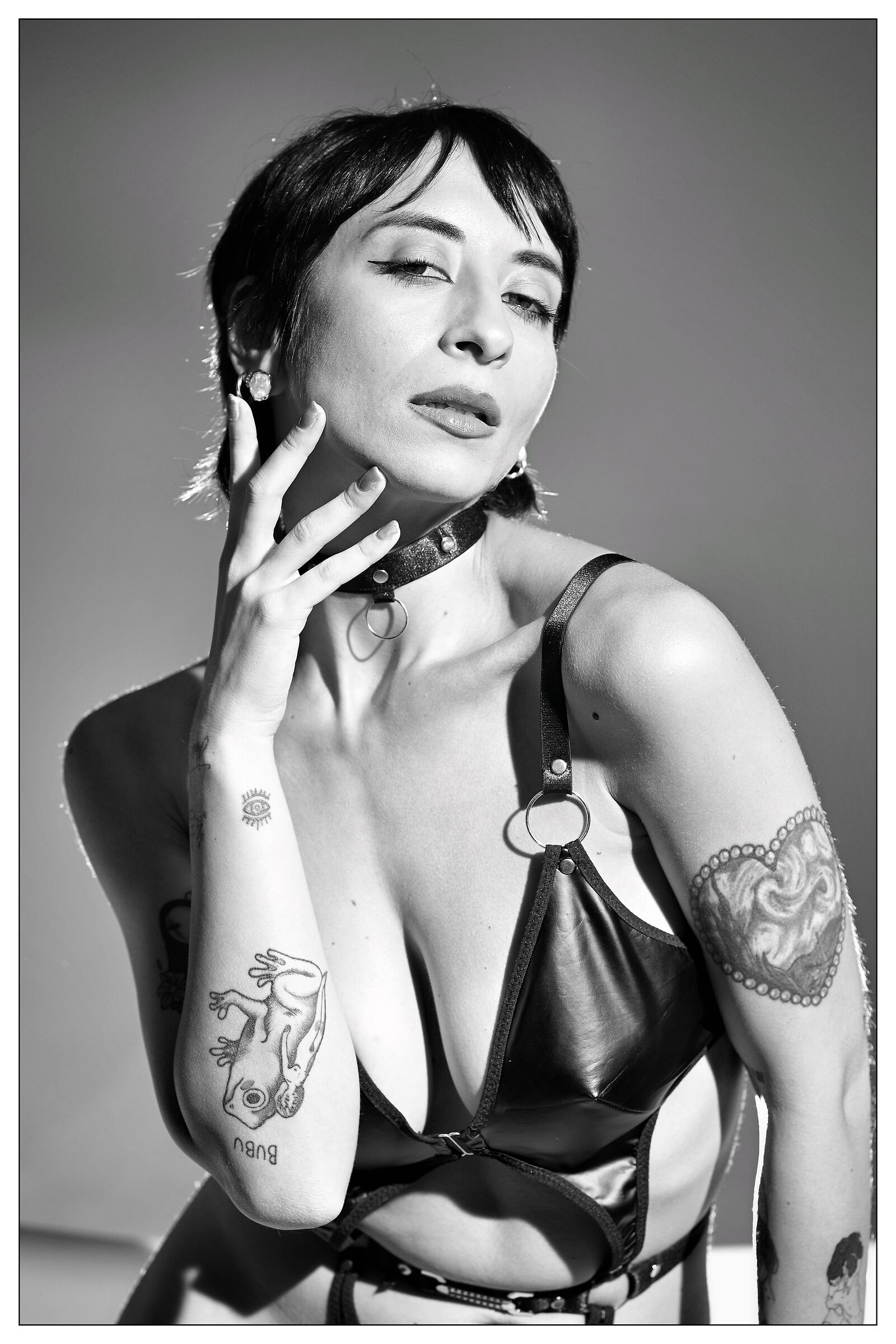 Sara in leather