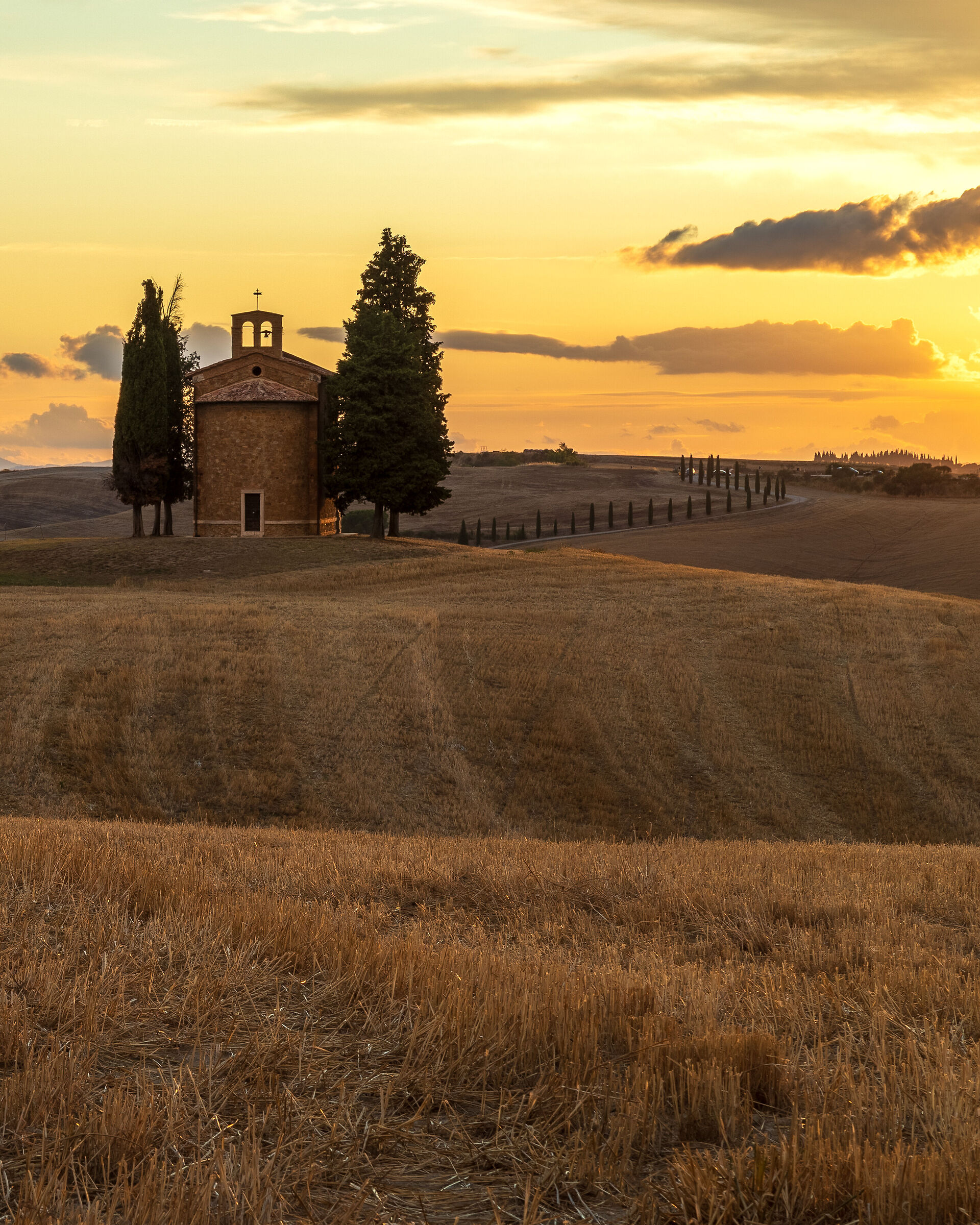 Vitaleta sotto una luce dorata