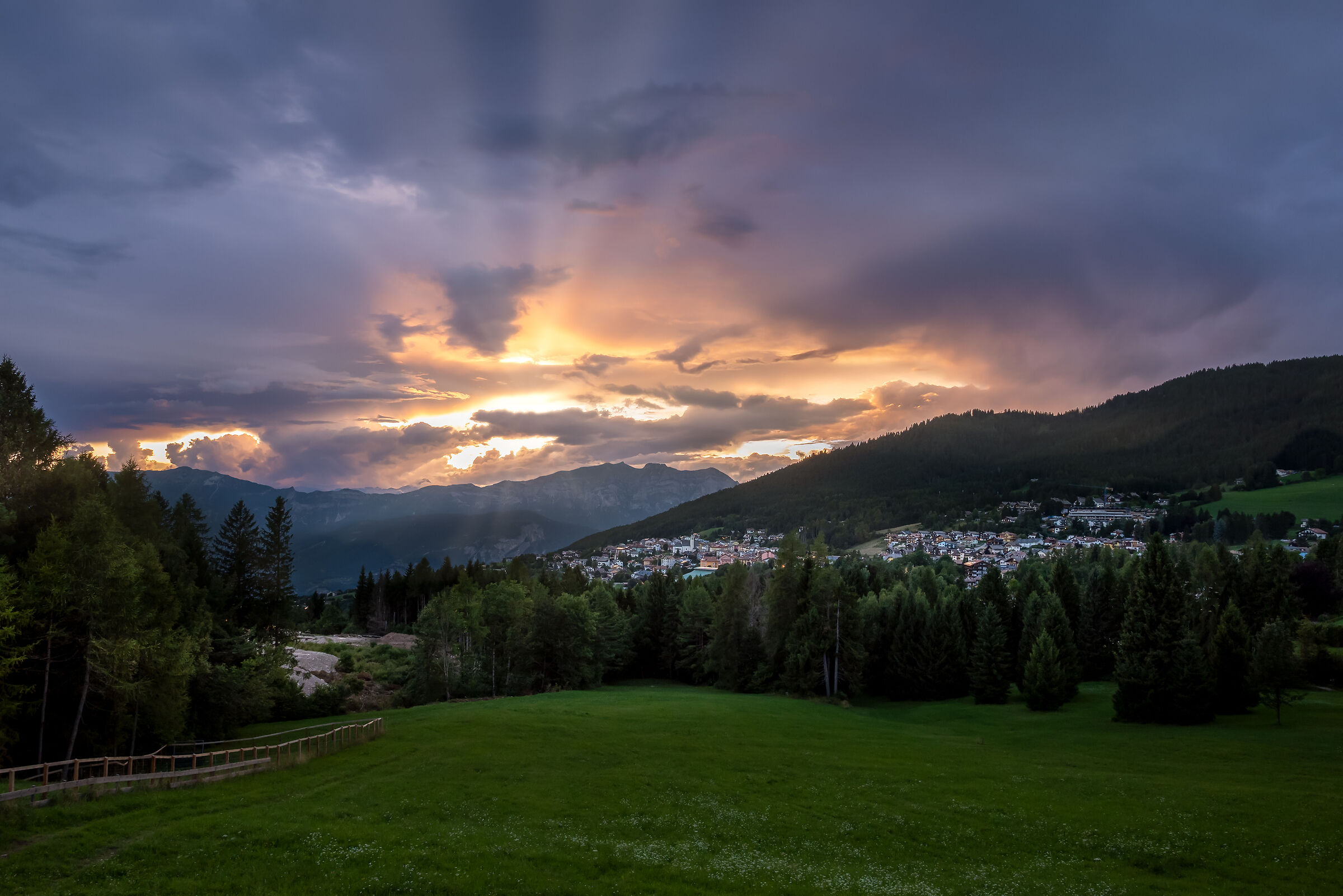 Tramonto sull'Alpe Cimbra