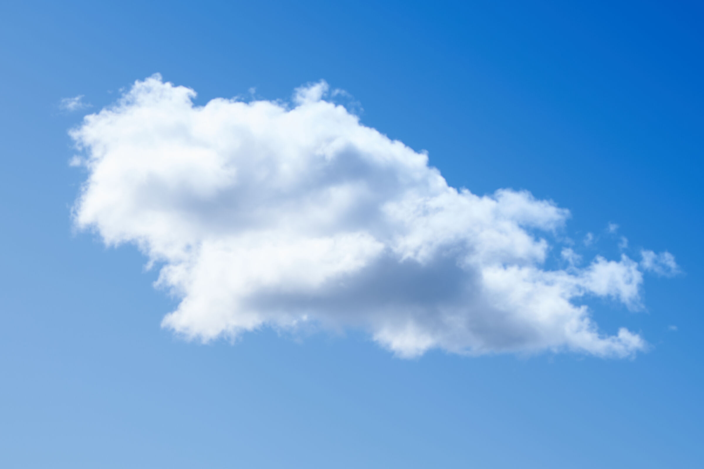 Light cloud with blue filter