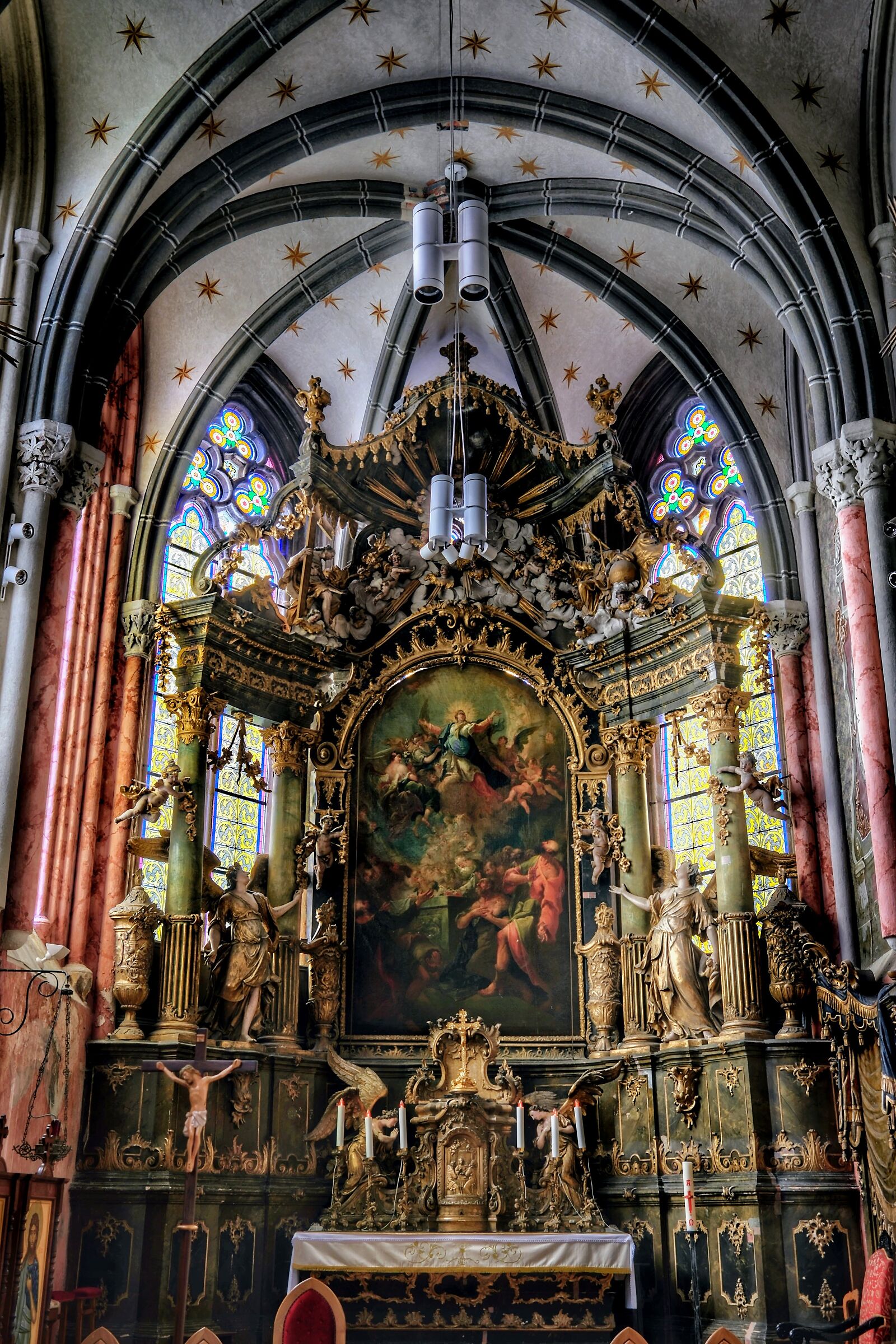Faith Embroidered with Gold