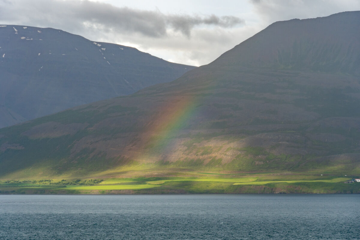Rainbow in Eyjafjordur