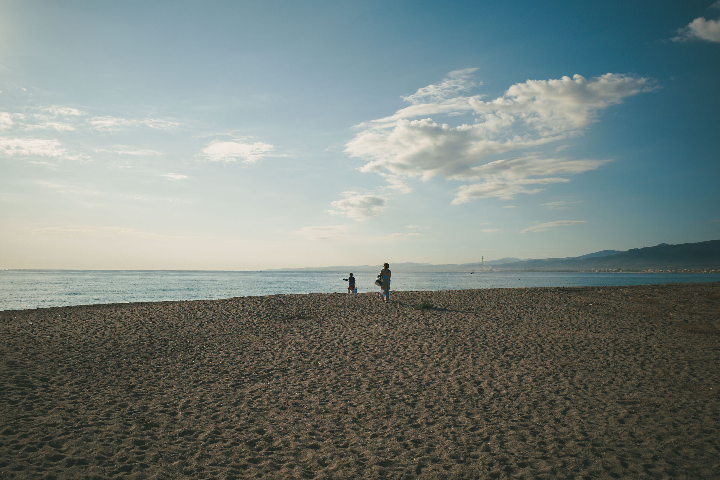 my parents in the distance