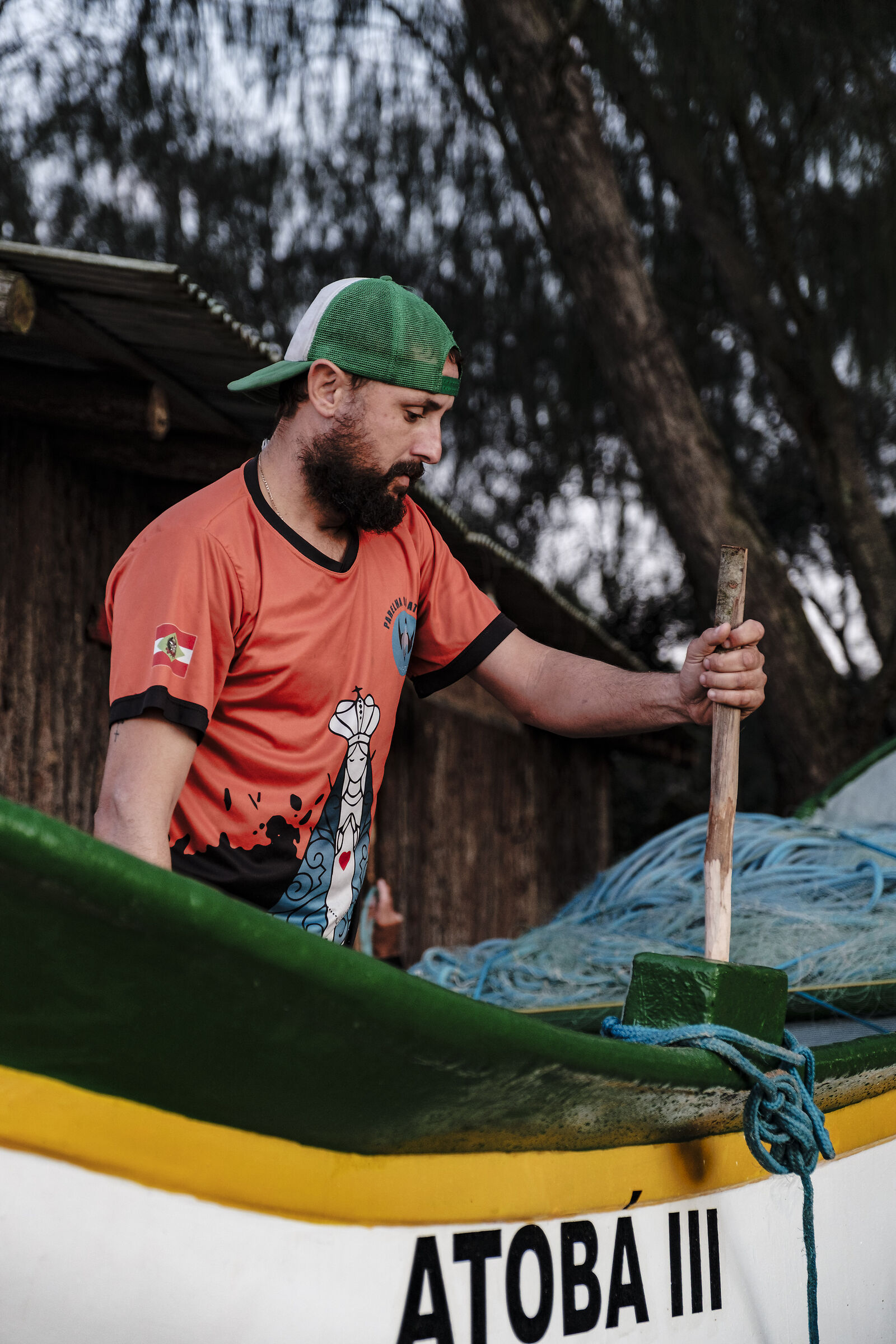Preparing the boat