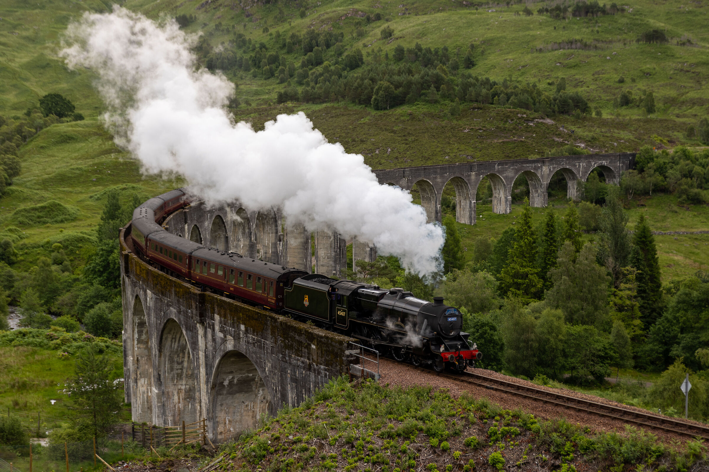 The Jacobite Steam Train - Glenfinnan Viaduct