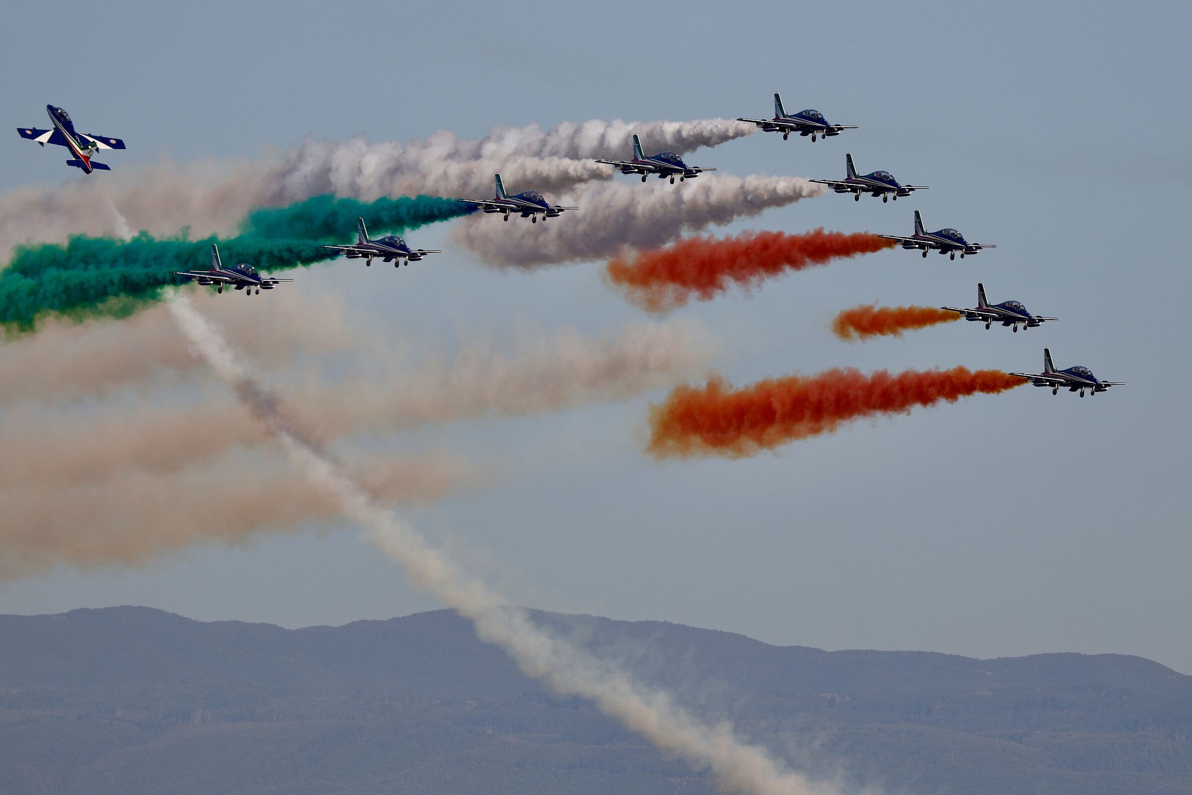 Frecce tricolori in Messina.