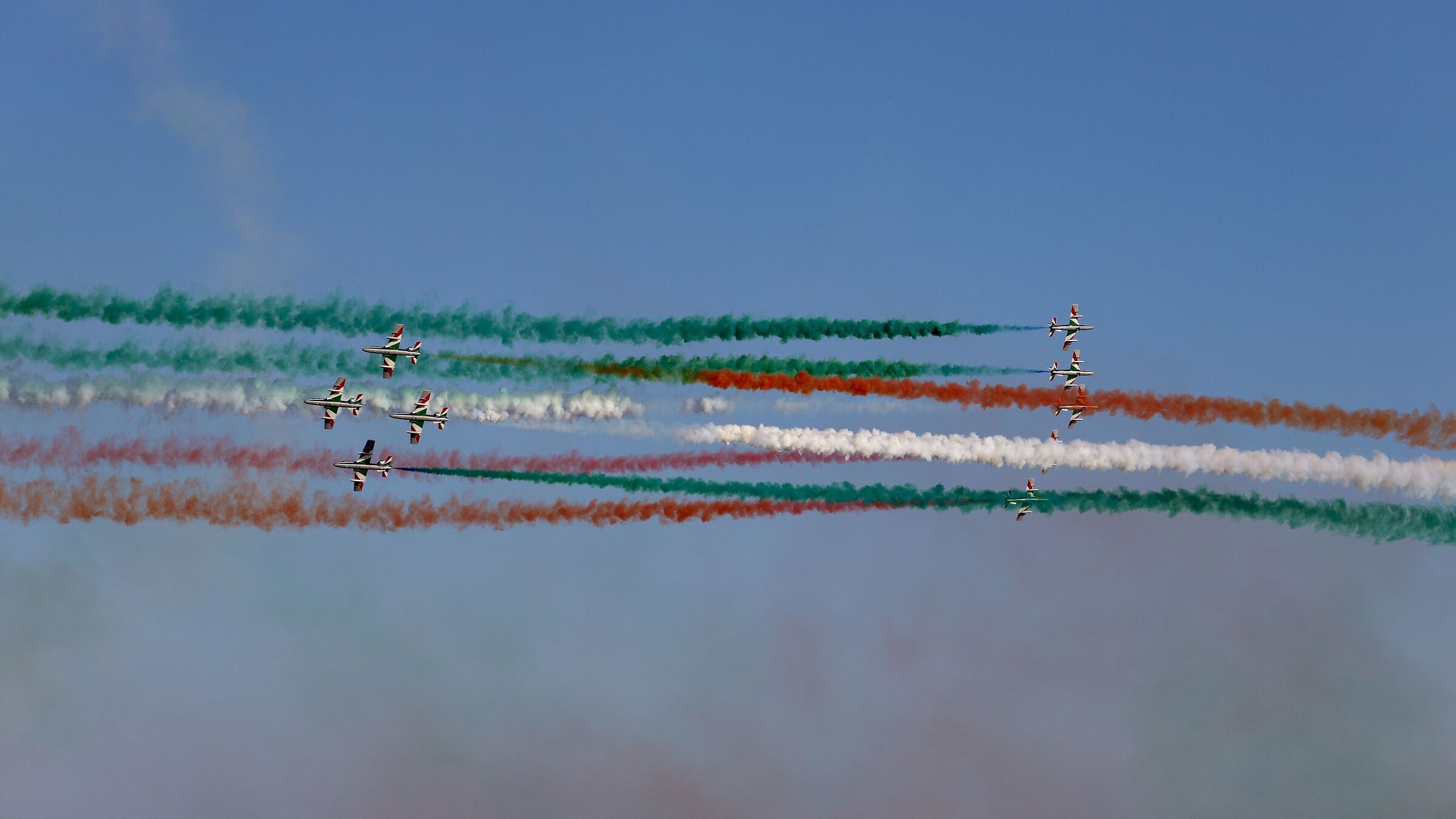 Frecce tricolori in Messina.