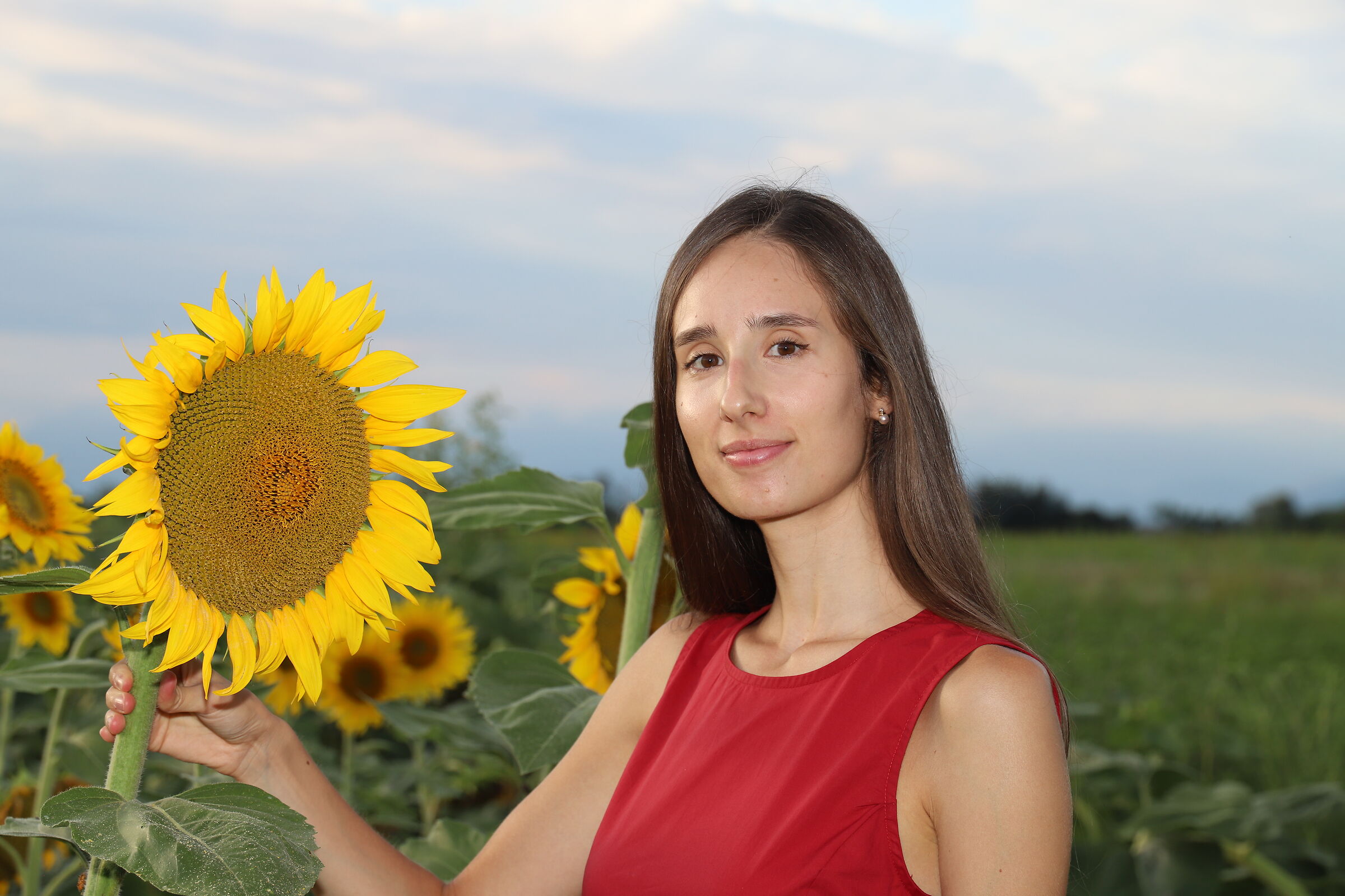 Martina and the sunflowers