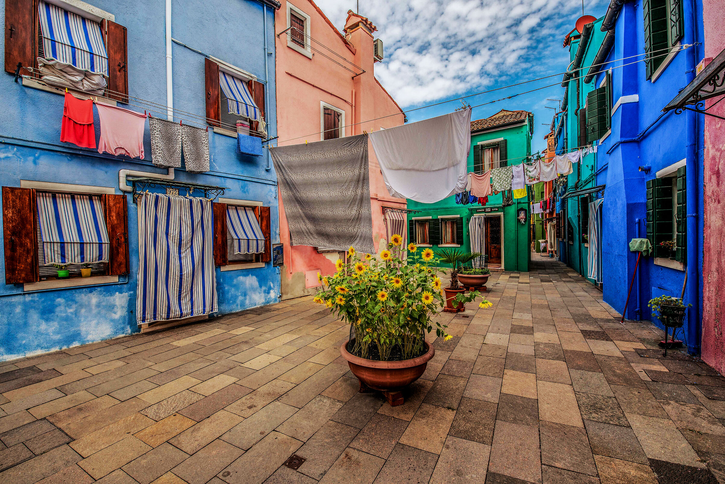 through the streets of Burano.