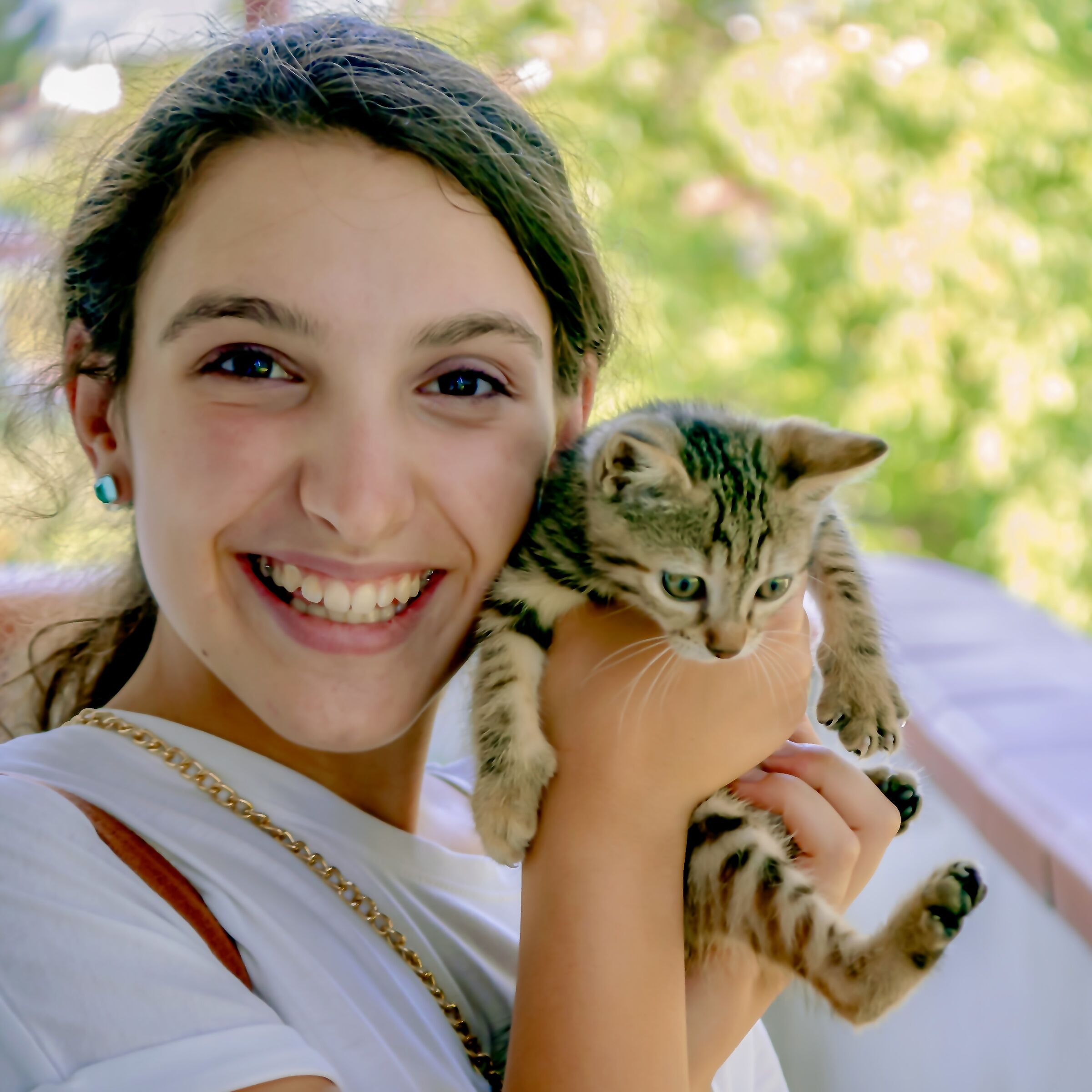 Happiness for the kitten