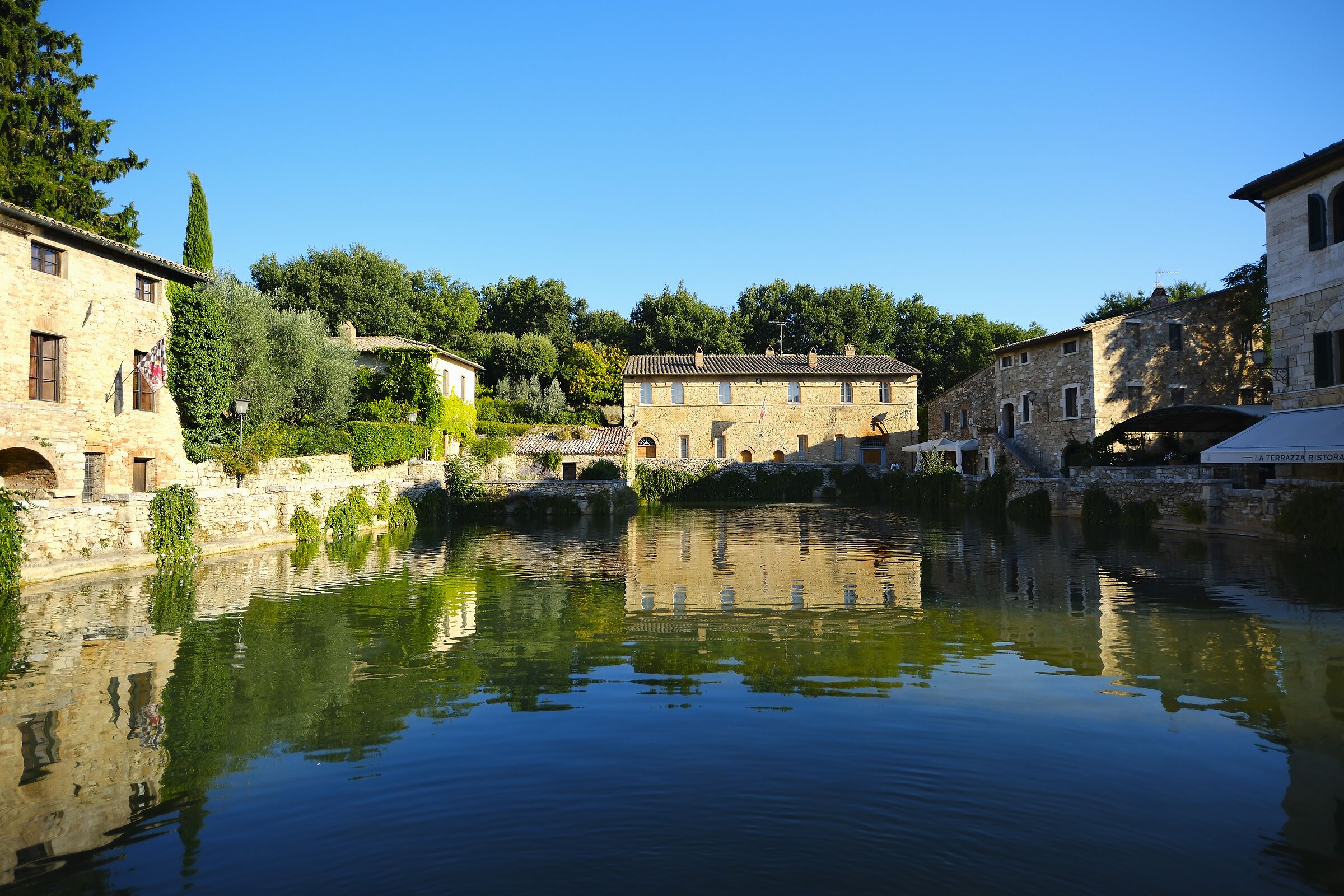 La piscina di Santa Caterina a Bagno Vignoni