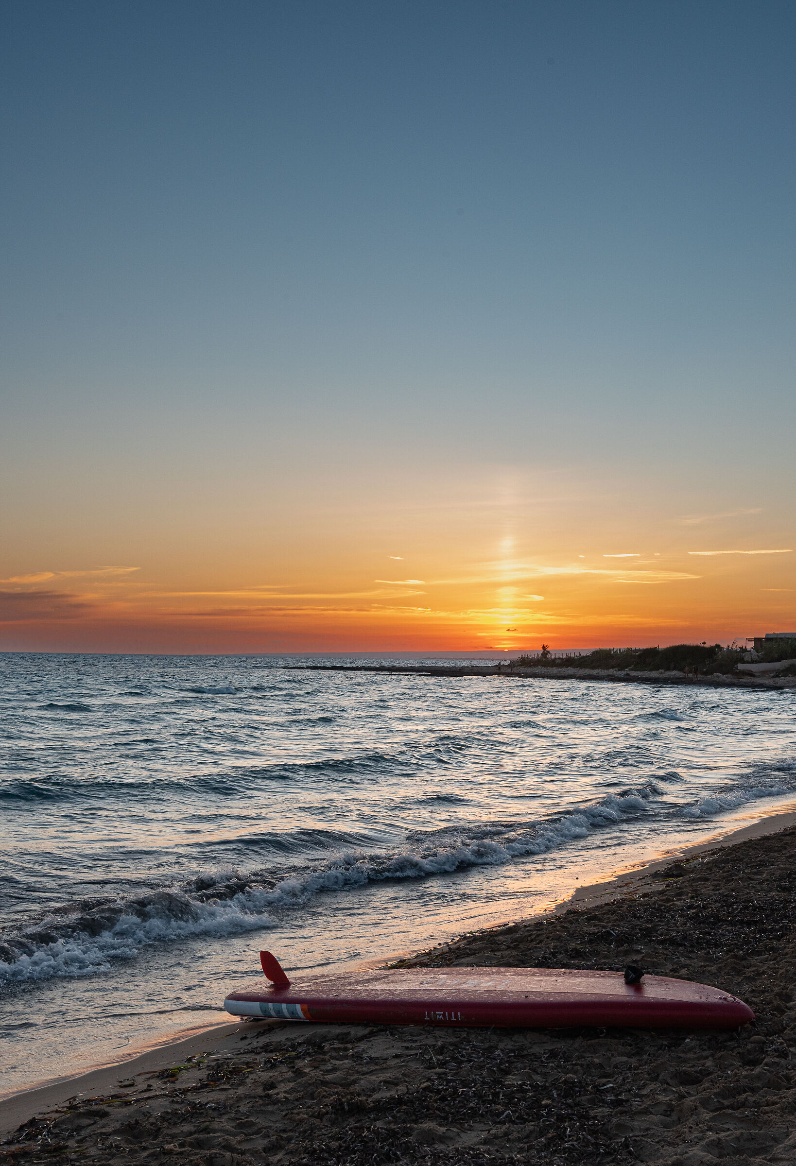 Red sup at sunset