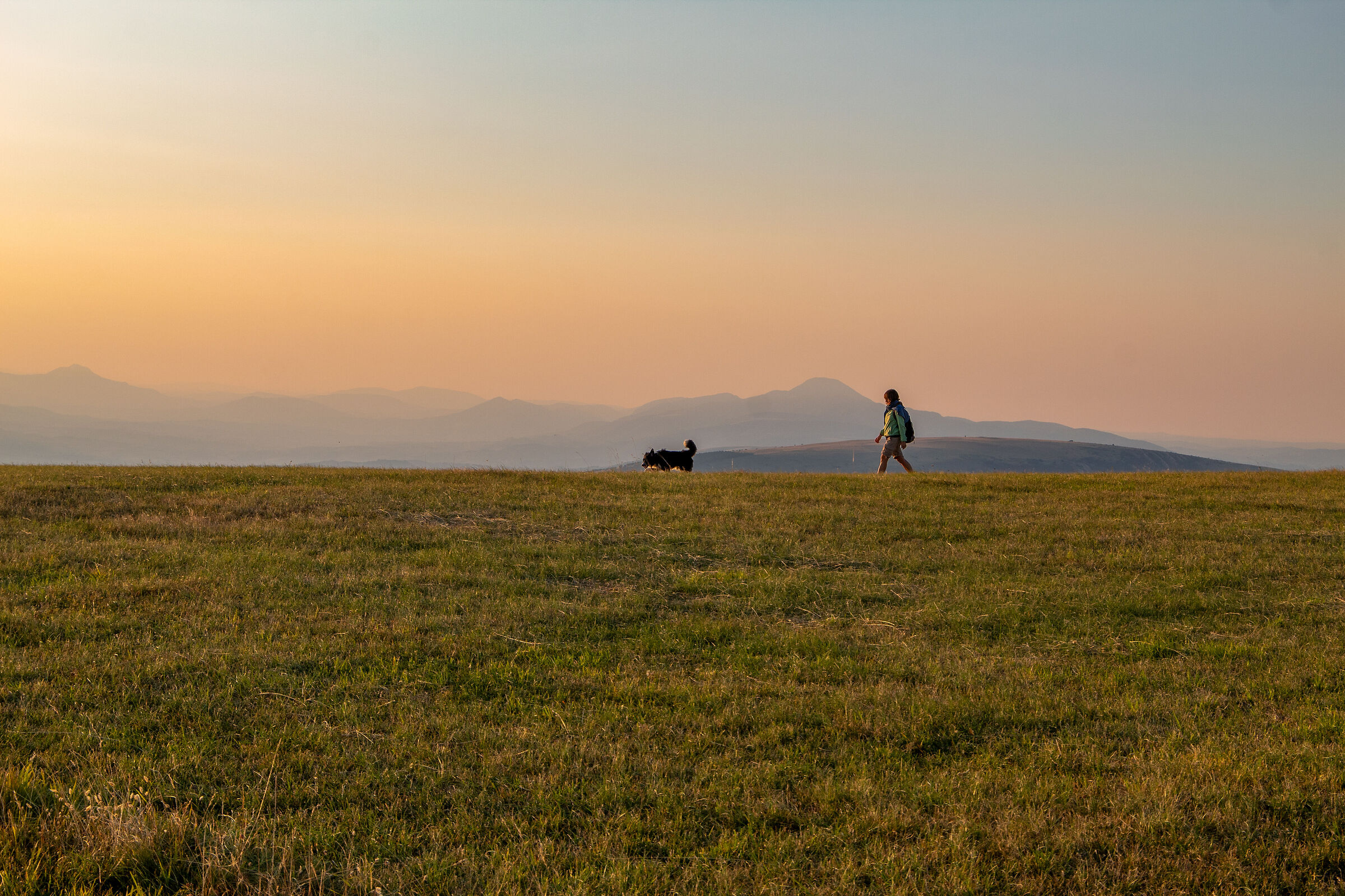 Passeggiata al tramonto