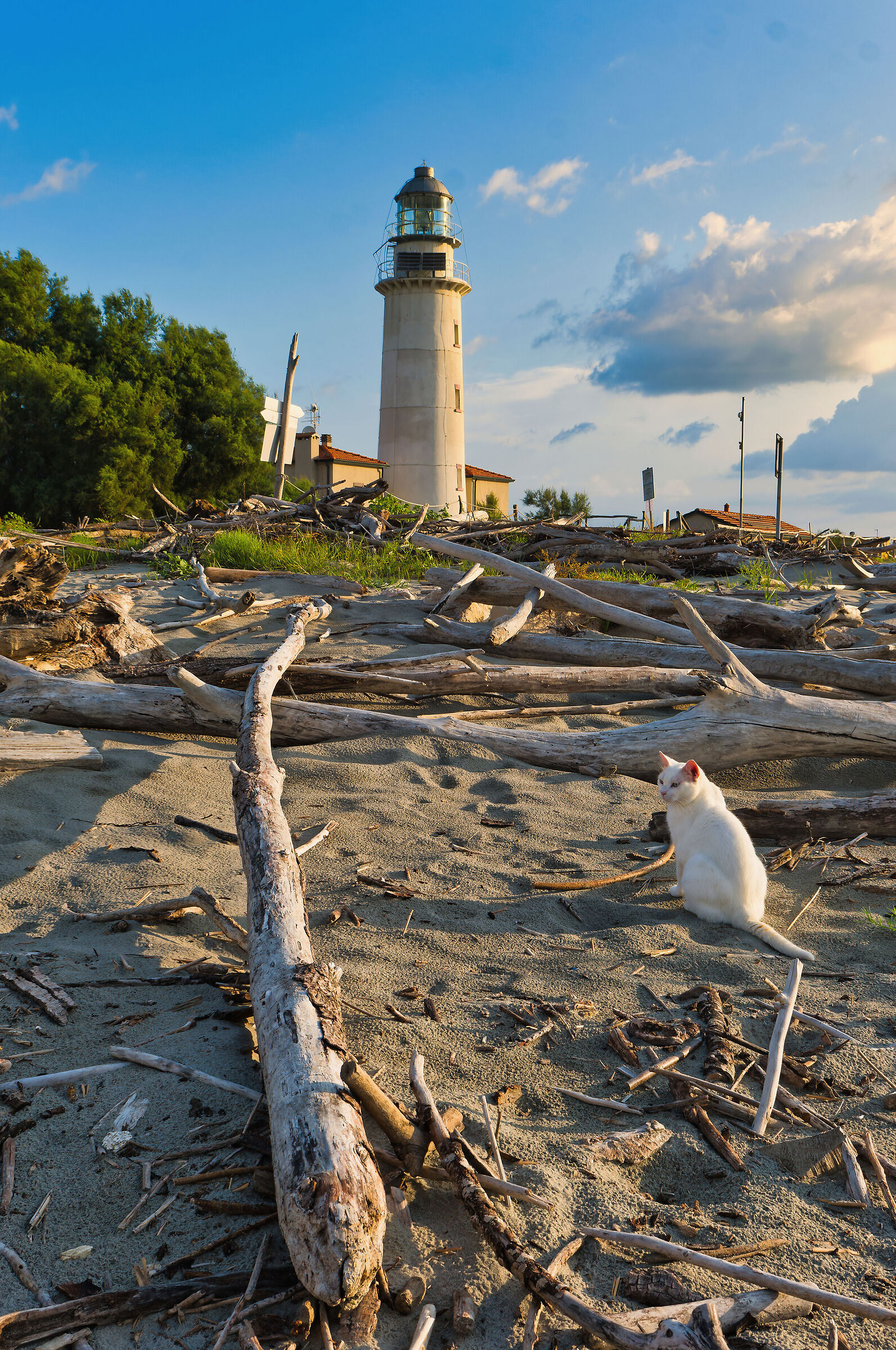 The lighthouse of the island of Love