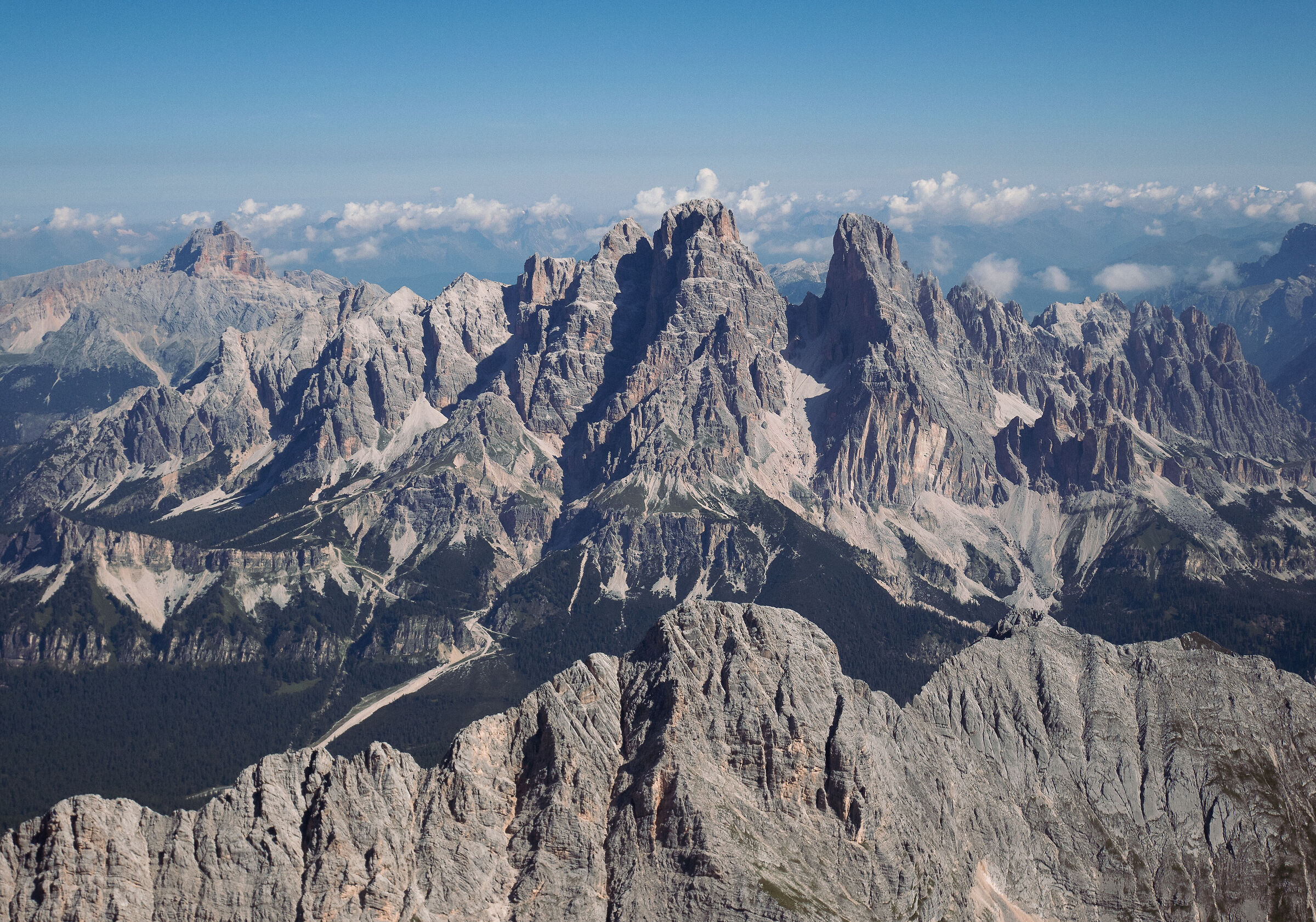 cristallo dalla cima del sorapiss